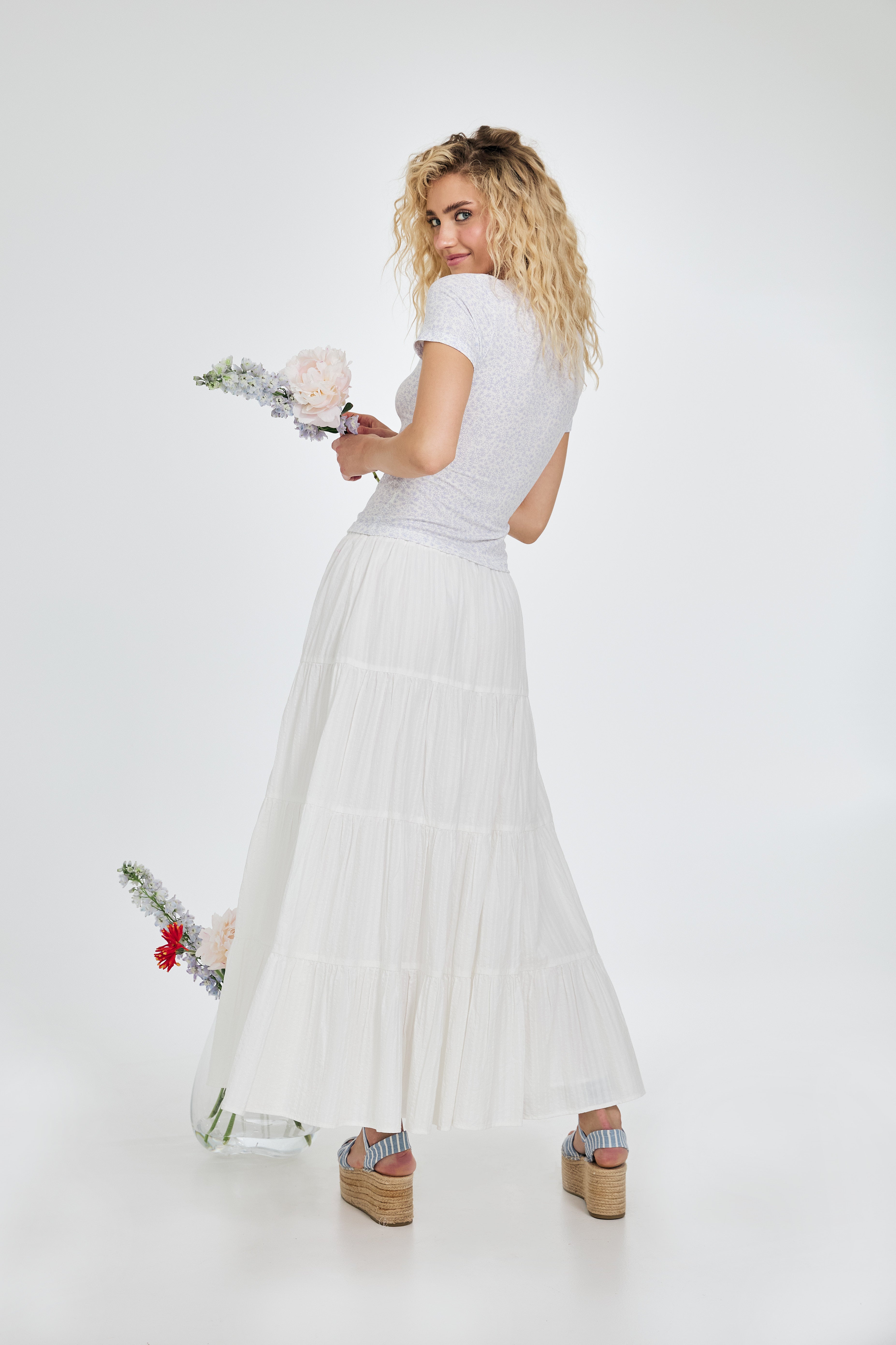 Valeska Skirt Off White