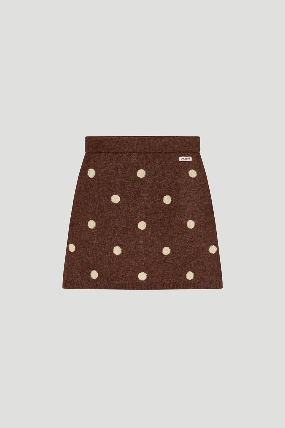 May A-Line Skirt Cocoa Dust Polkadot