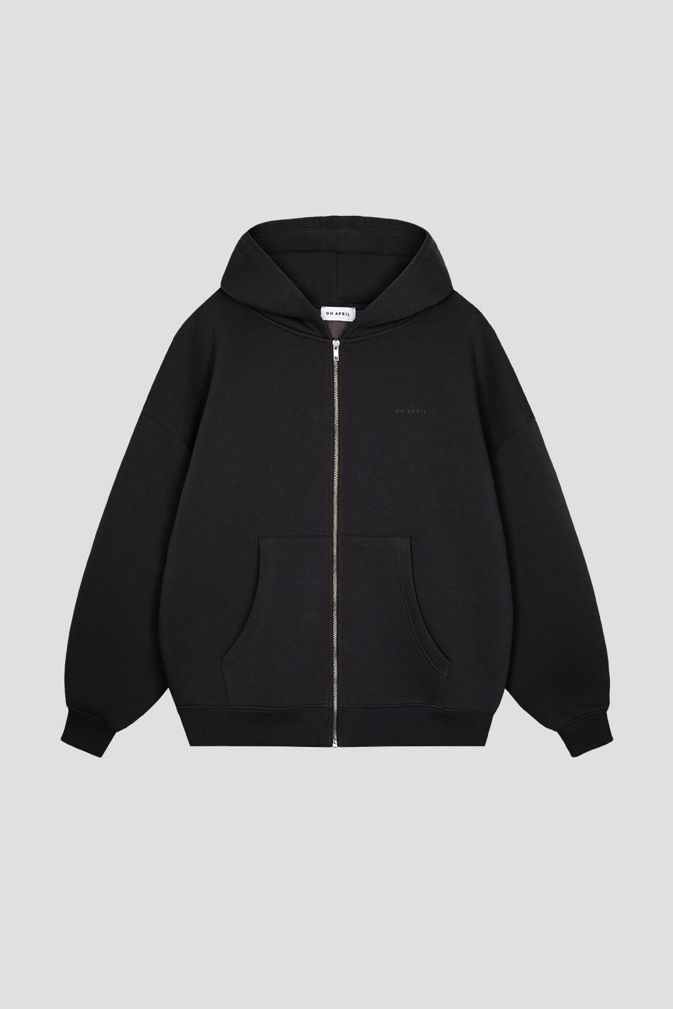 Boyfriend Zip Hoodie Black
