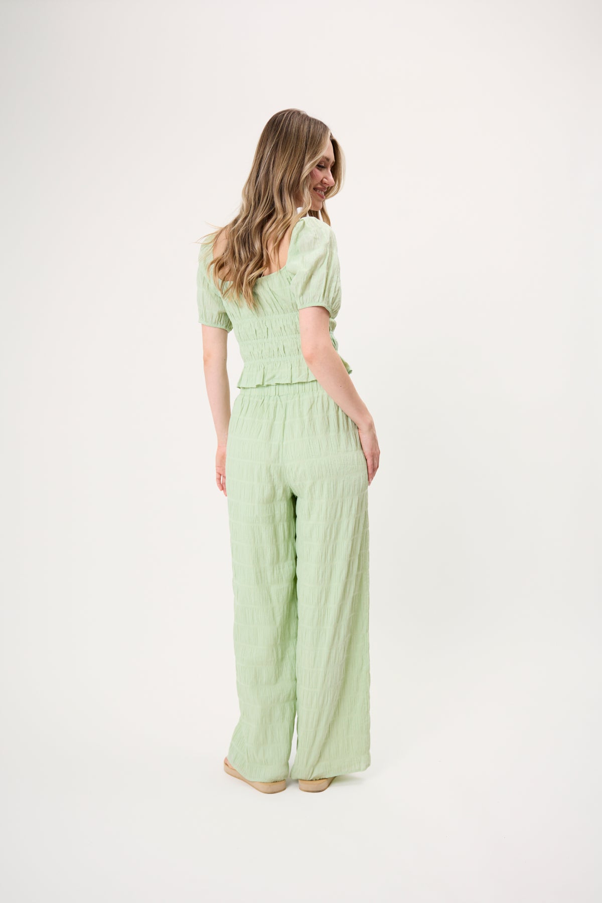 Floris Woven Pants Mint Green