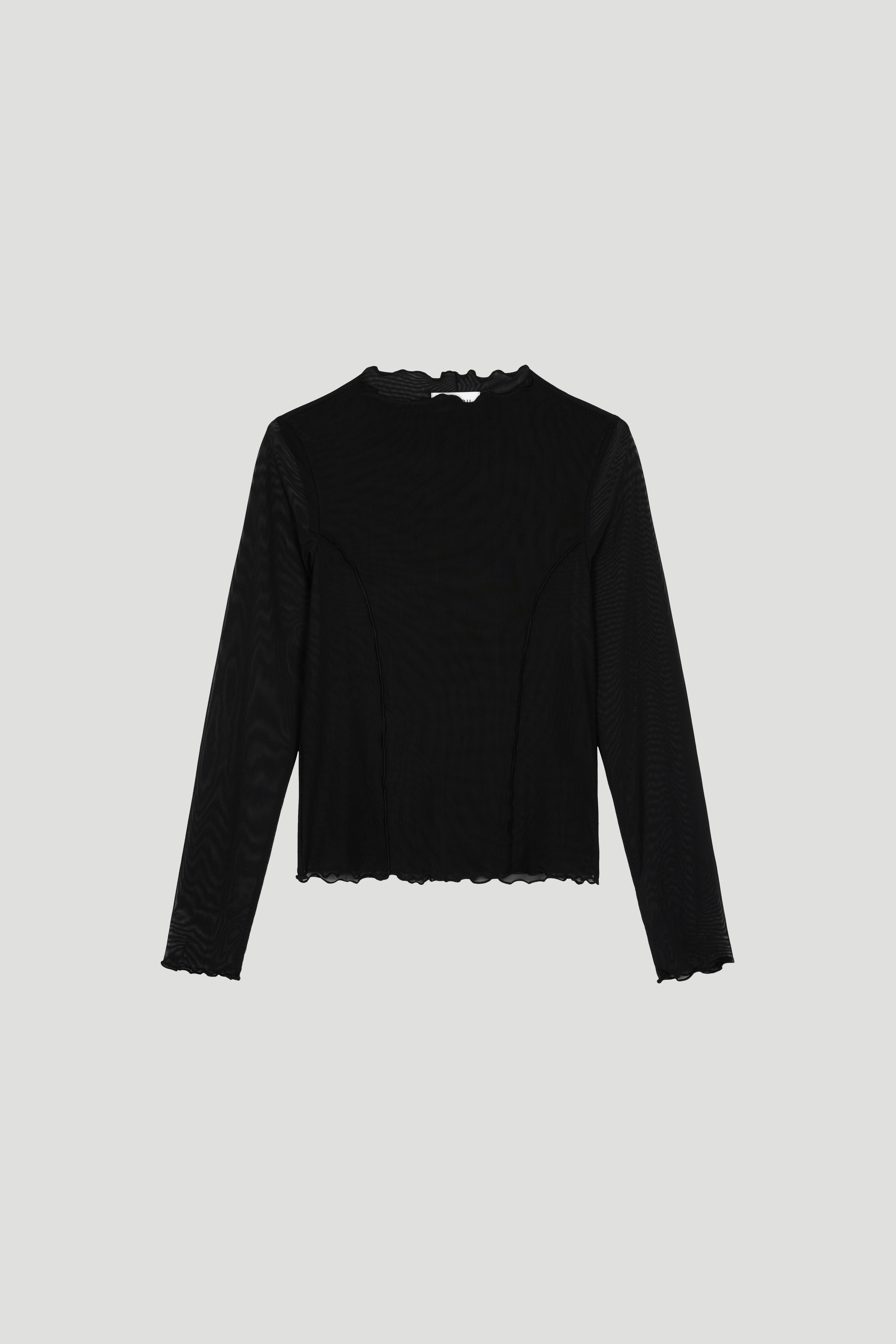 Monia Sheer Longsleeve Black