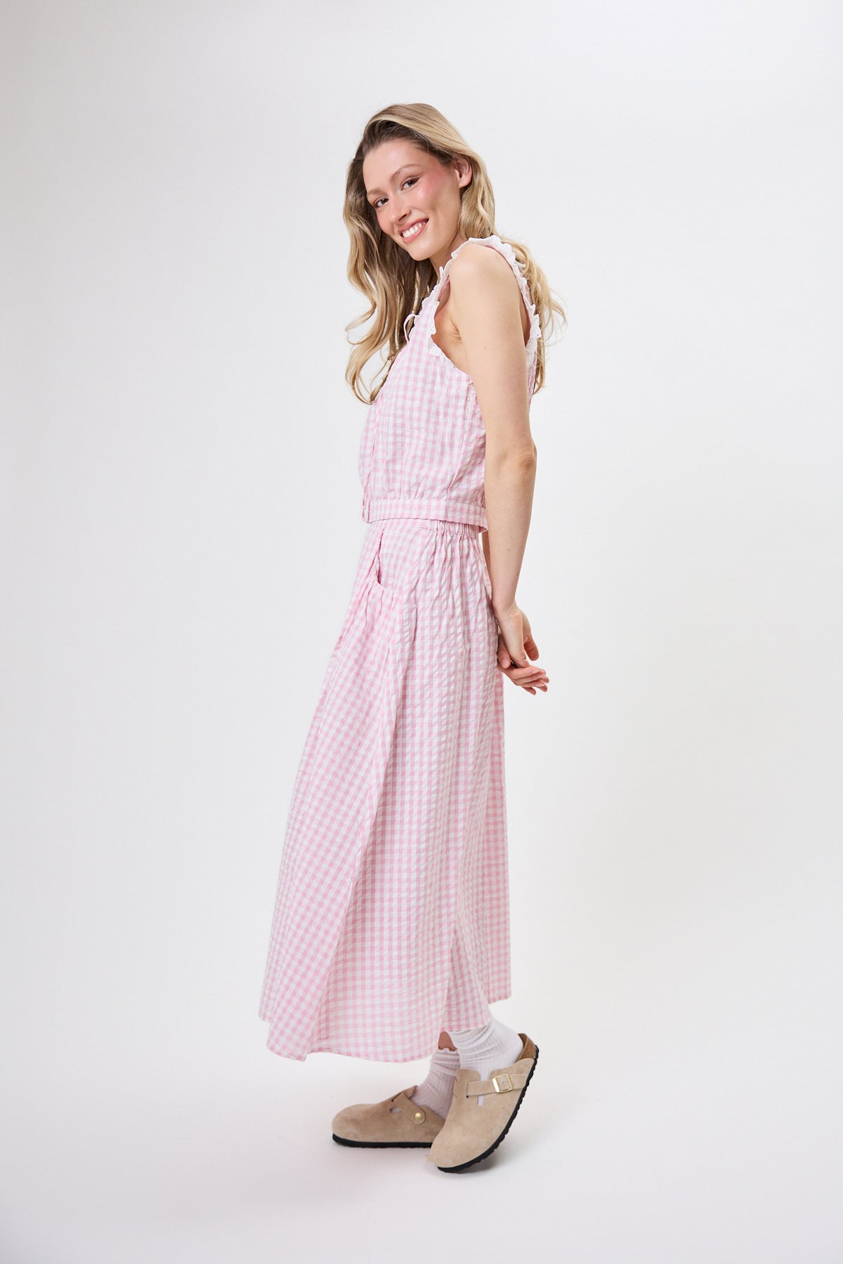 Nelle A-Line Skirt Baby Rose