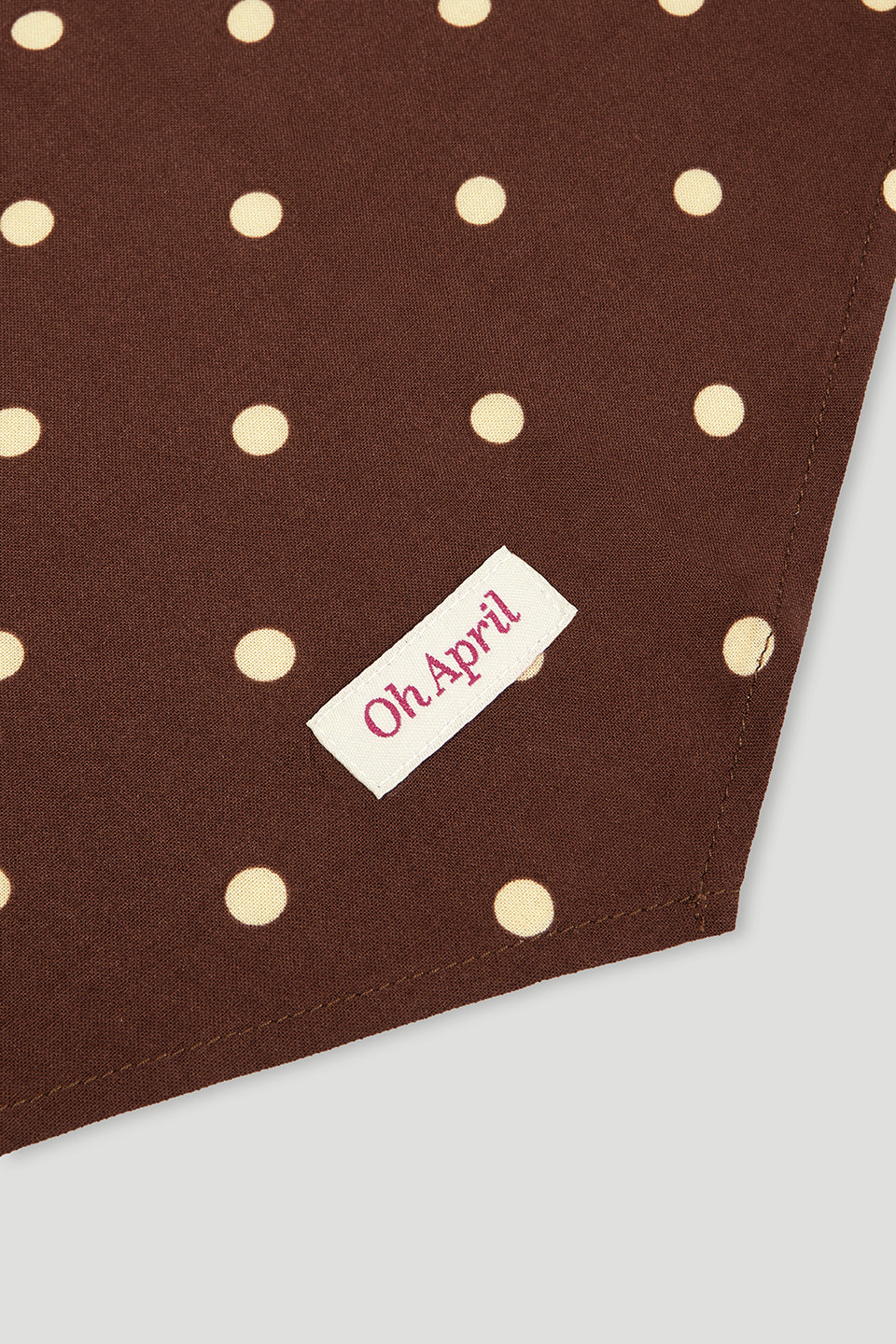 Nevi Scarf Cocoa Dust Polkadot
