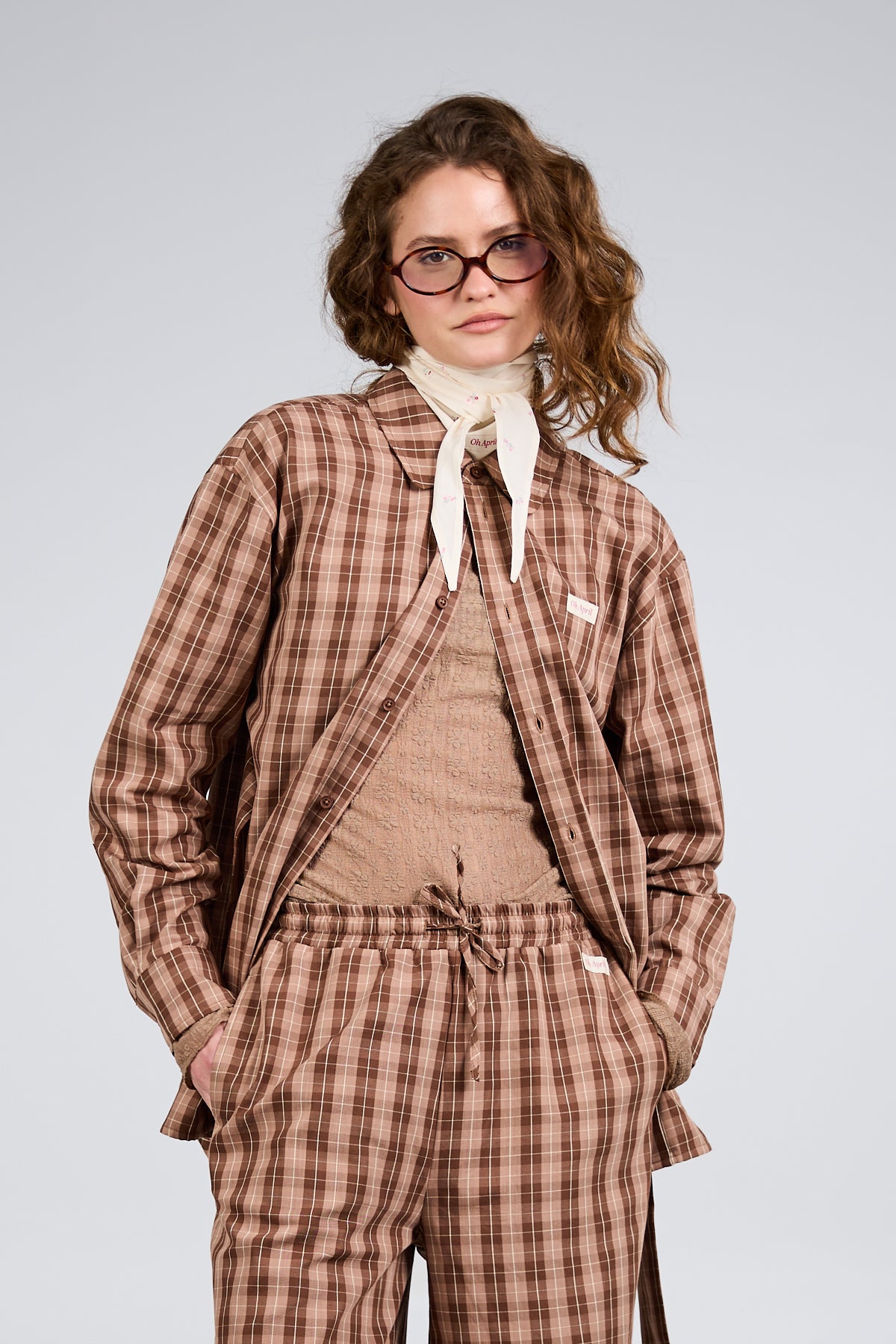 Nevi Scarf Off White Floral