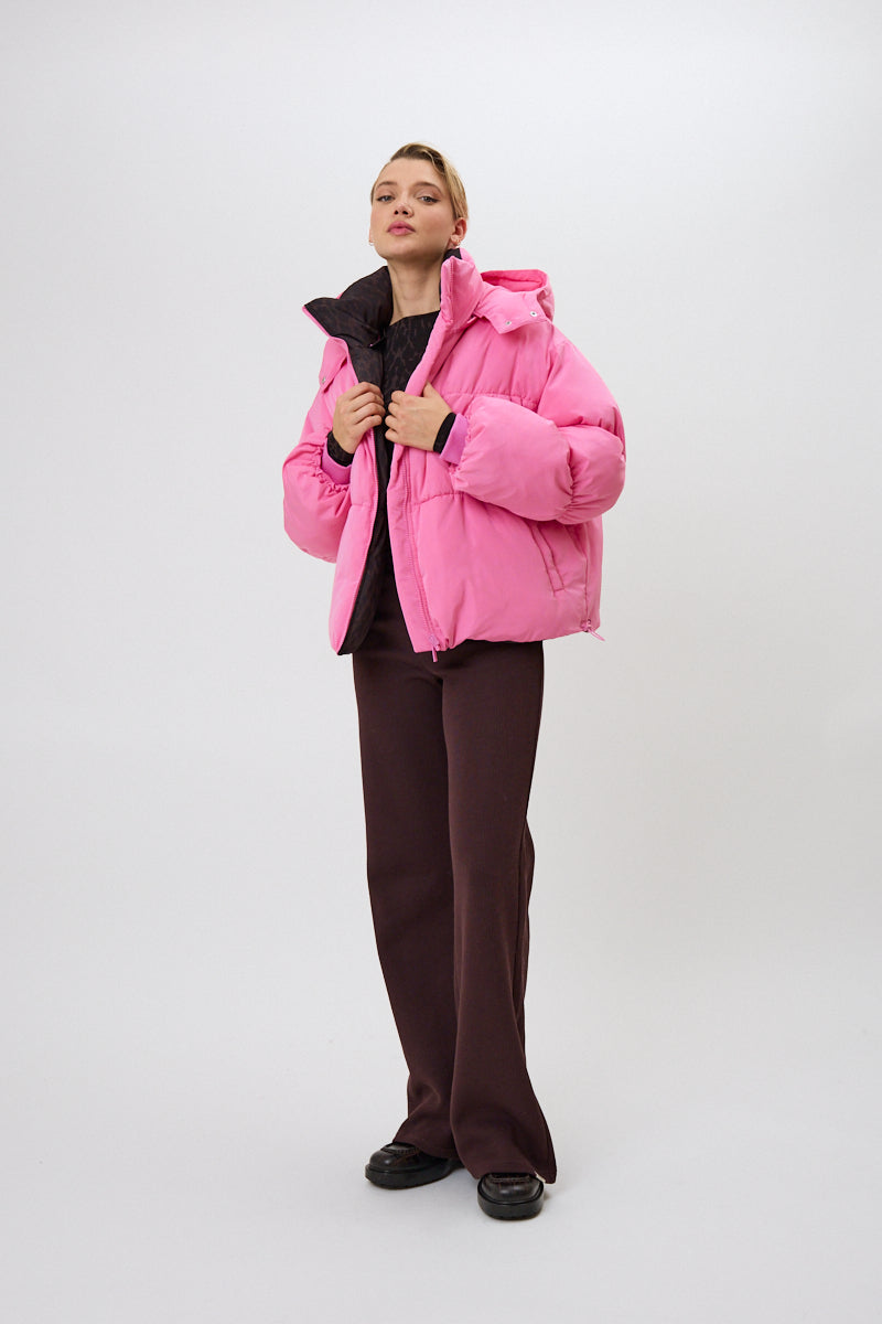 Nicky Puffer Jacket Candy/Truffle Leo