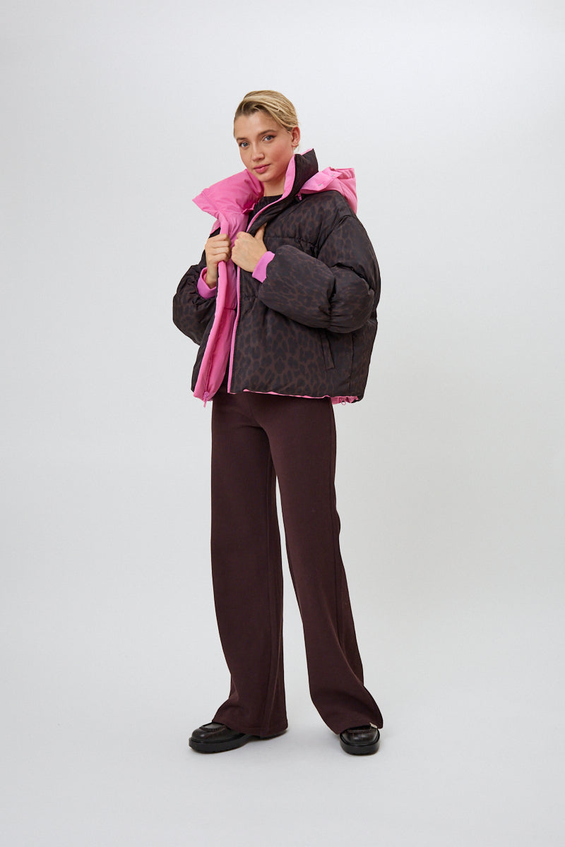 Nicky Puffer Jacket Candy/Truffle Leo