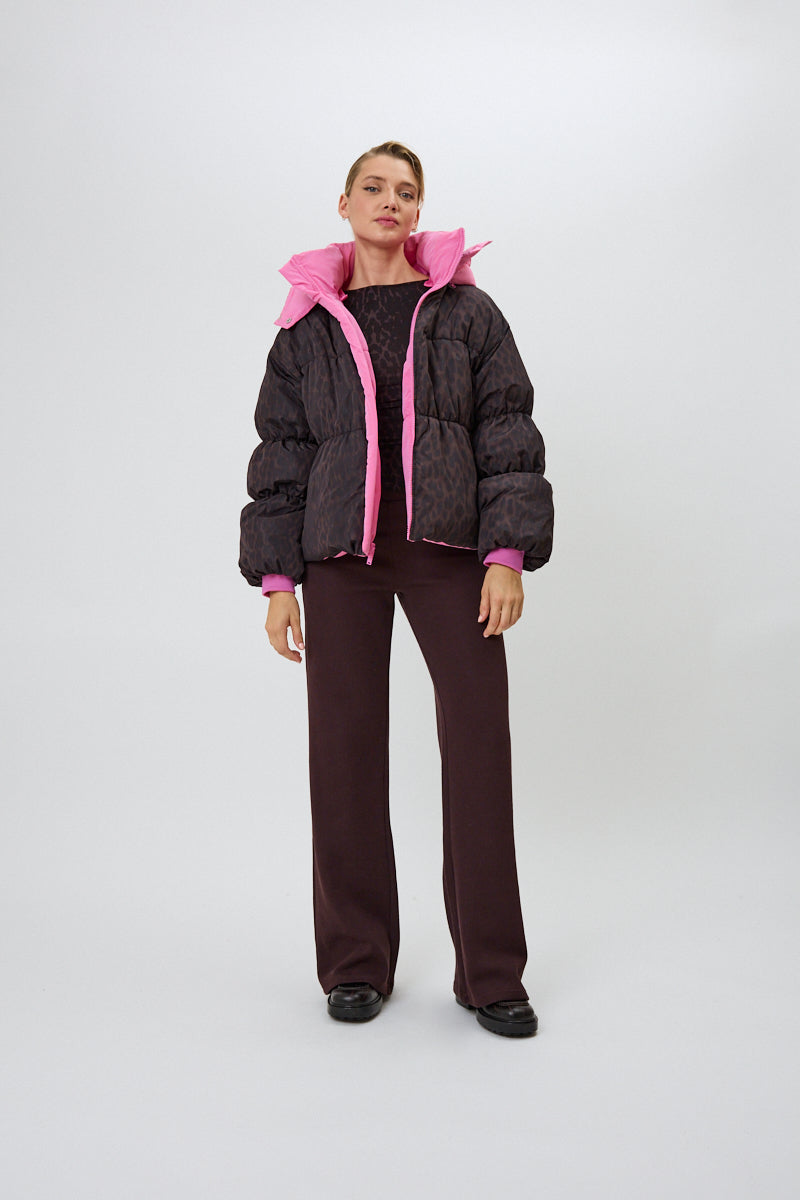 Nicky Puffer Jacket Candy/Truffle Leo