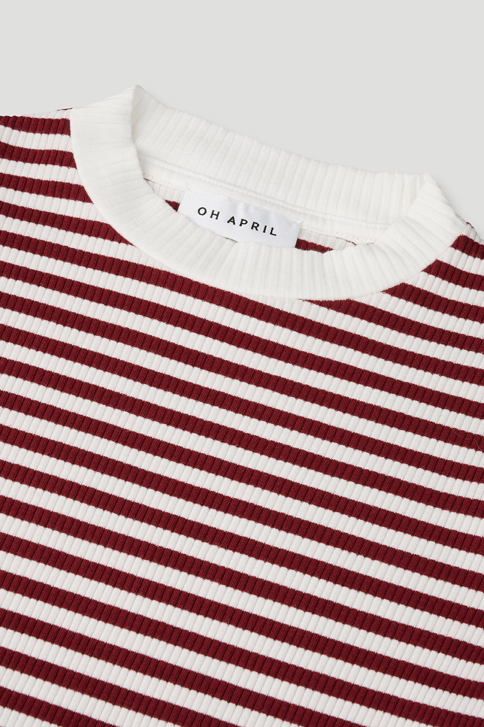 Nuala Striped Tee Cherrywood