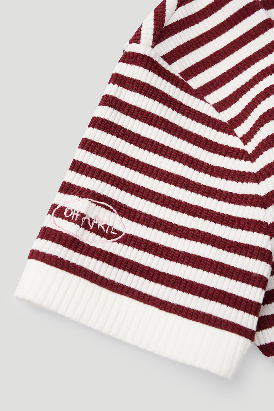 Nuala Striped Tee Cherrywood