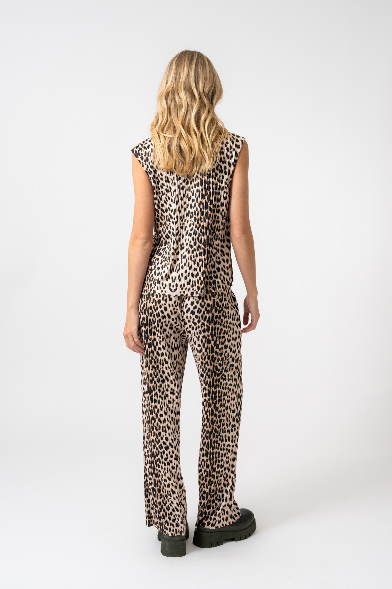 Dunn Plissee Top Leo