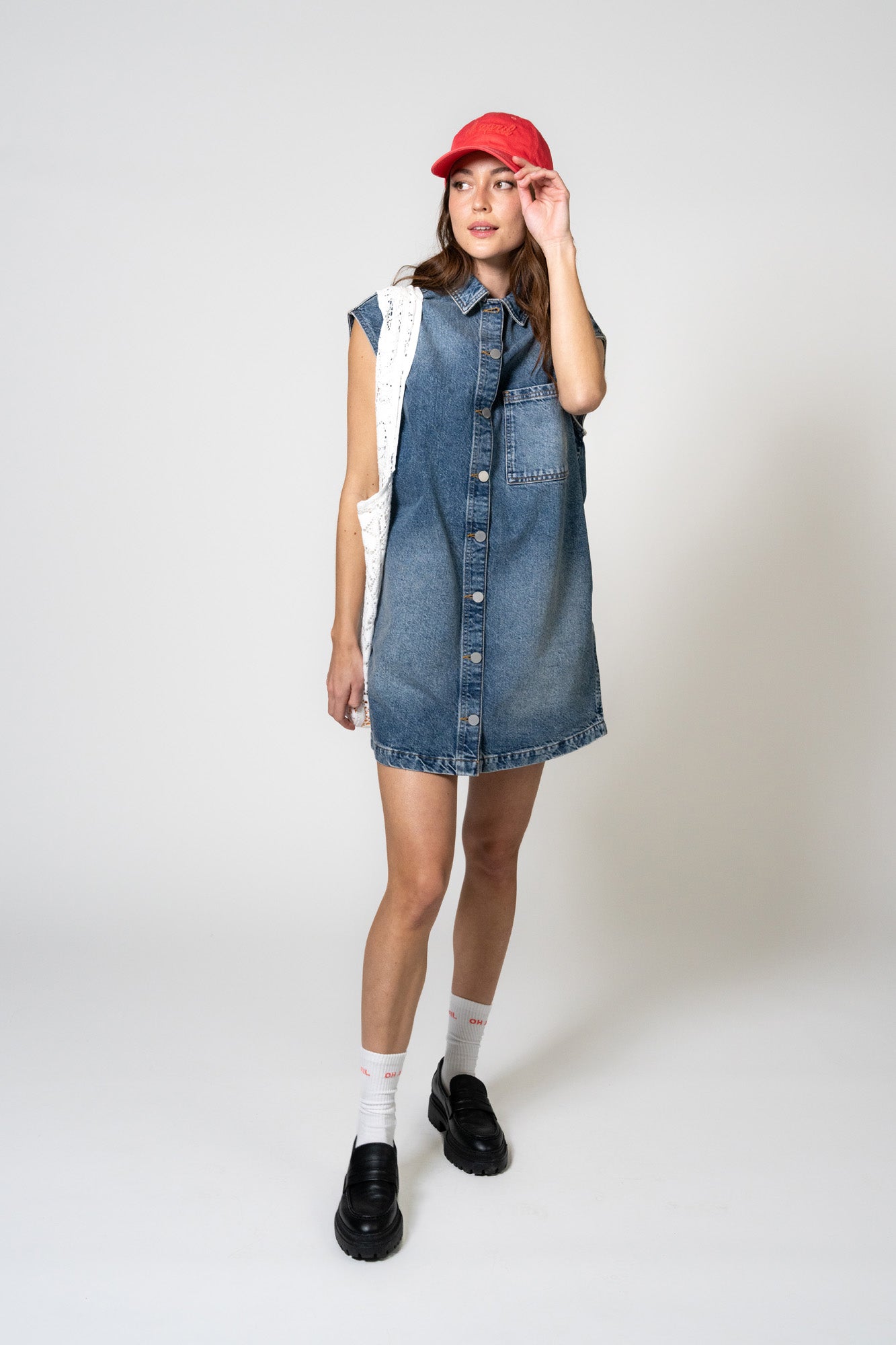 Meva Denim Dress Denim Mid Blue