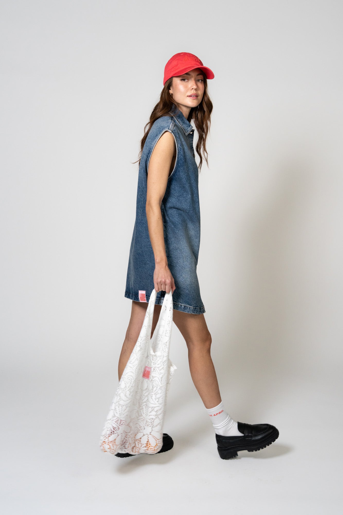 Meva Denim Dress Denim Mid Blue