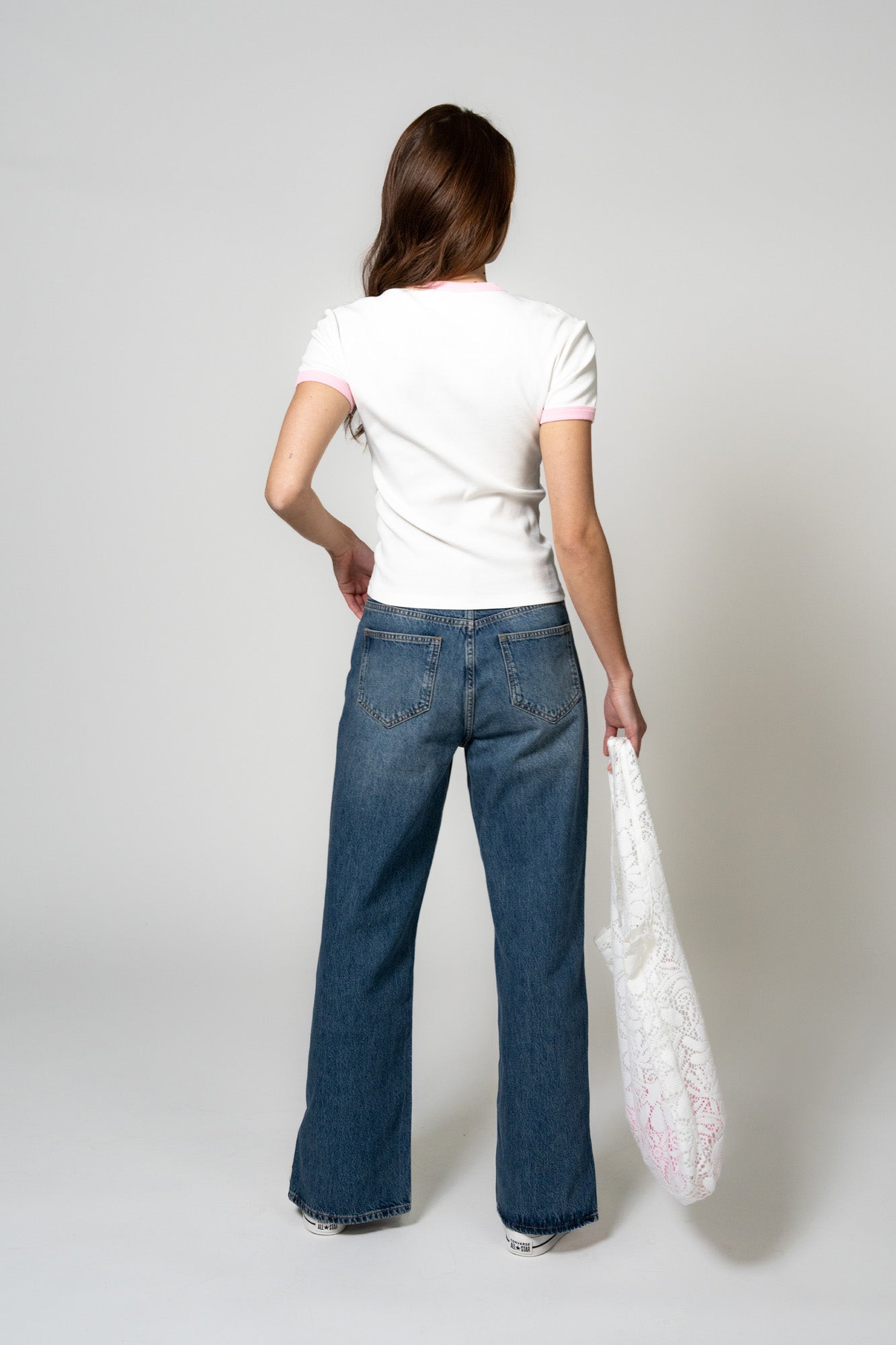 Atemoya Lace Bag Off White