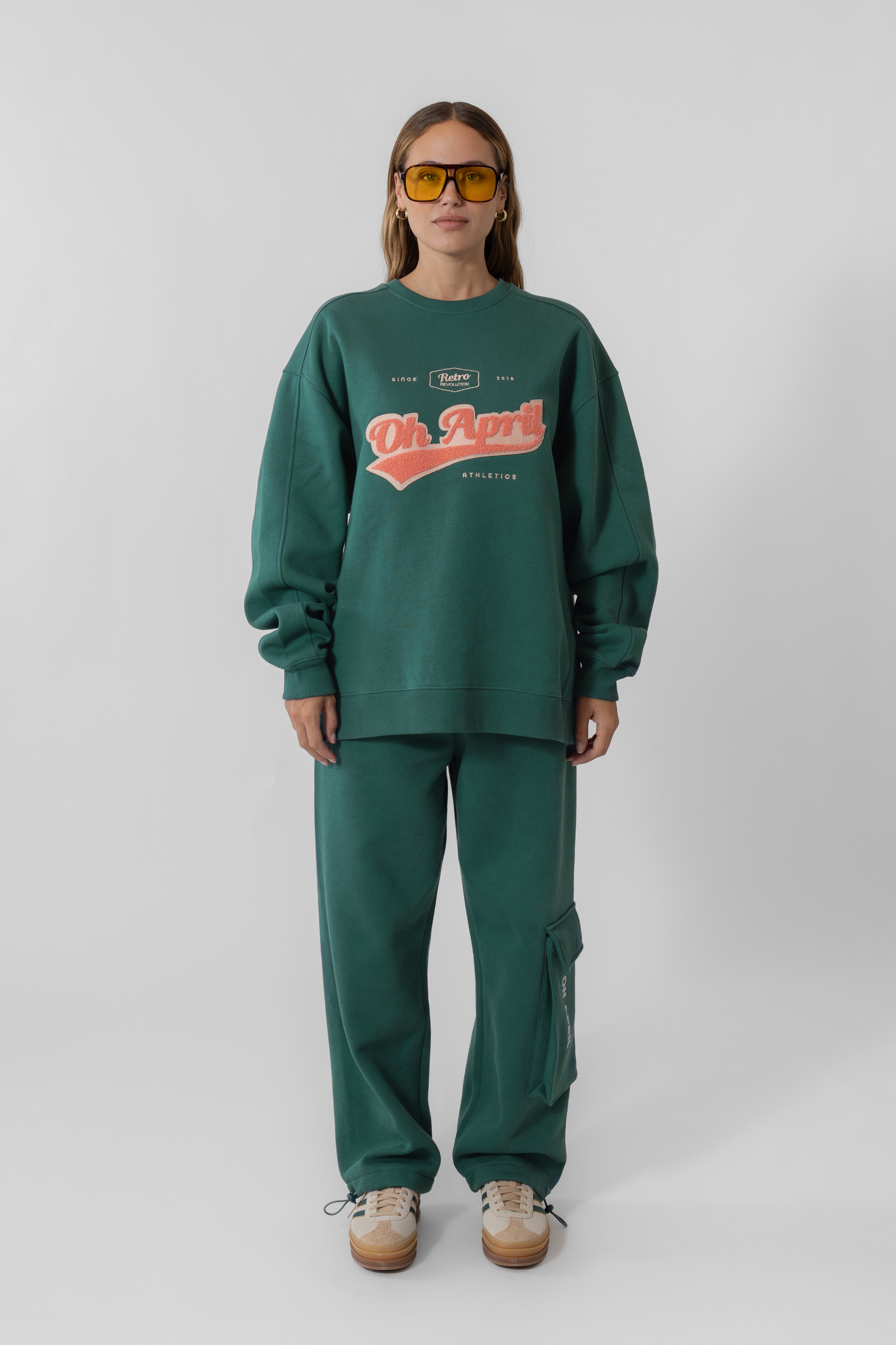 Ivo Sweatshirt Retro OH APRIL Forest Green
