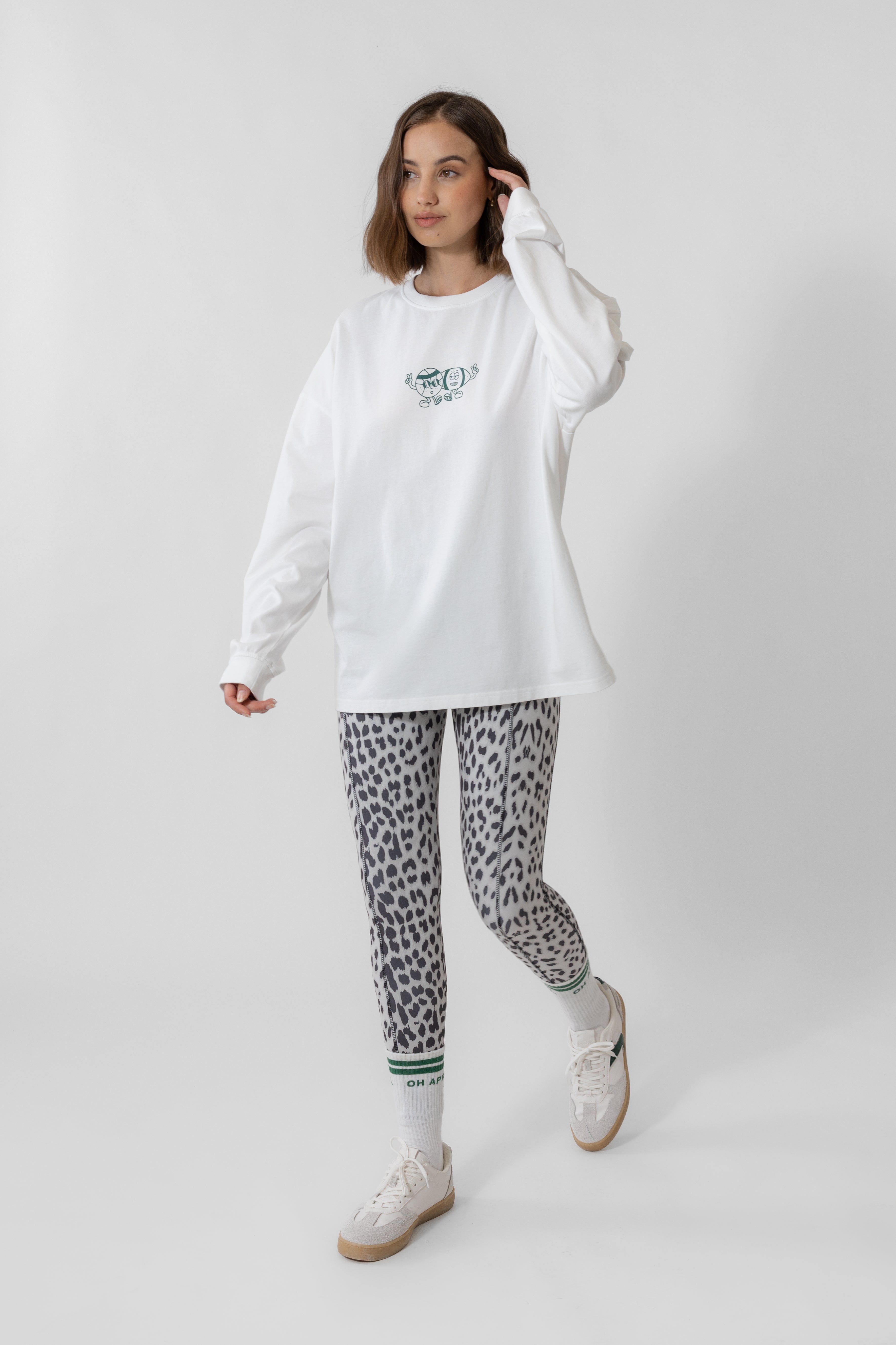 Ashley Sport Leggings Leo Light Grey