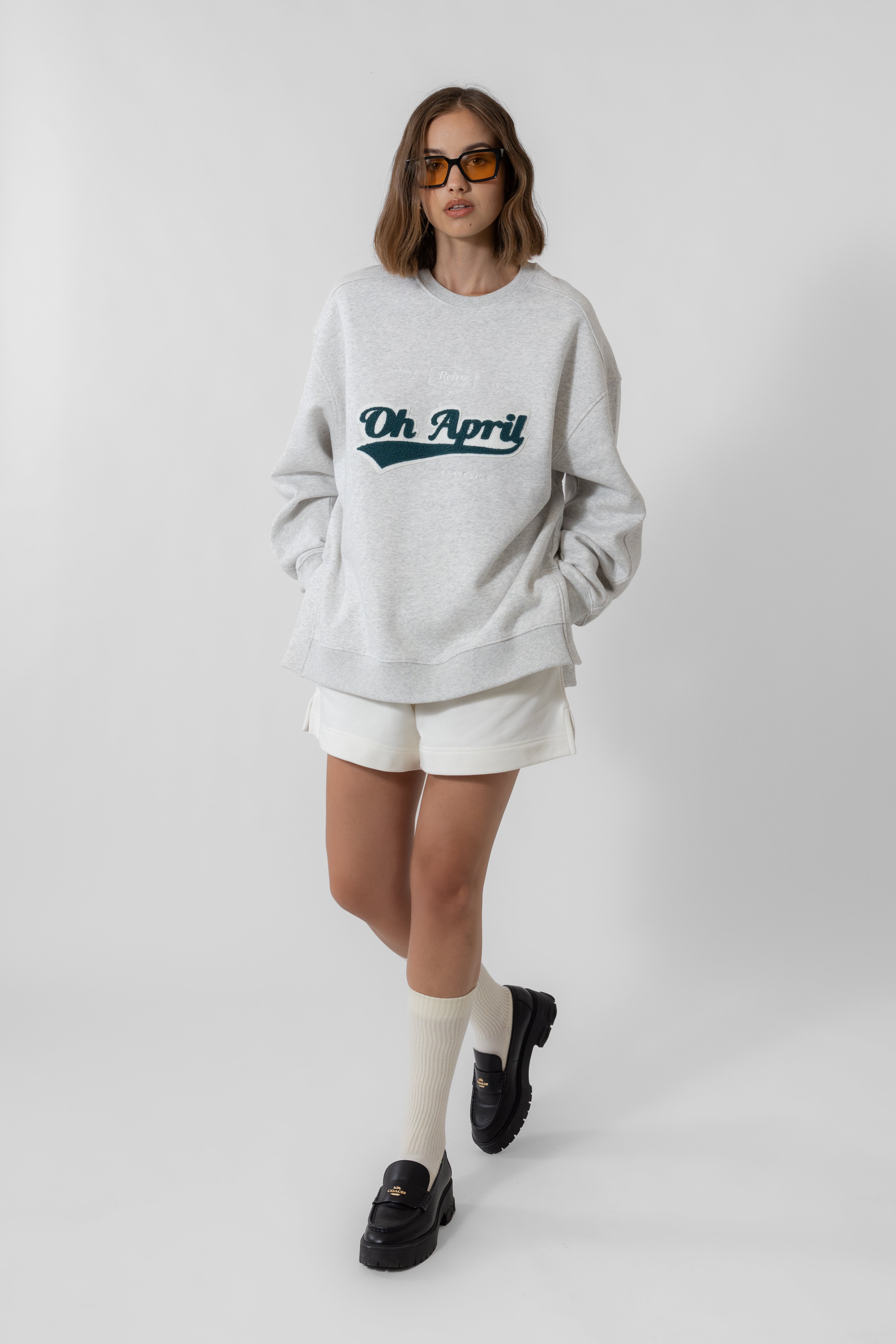 Ivo Sweatshirt Retro OH APRIL Grey