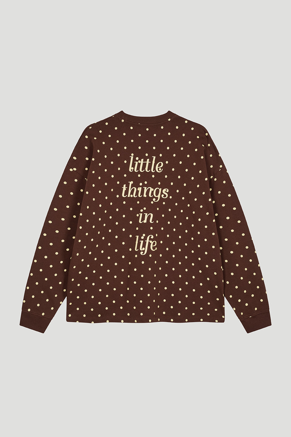 Oversized Longsleeve Little Things Cocoa Dust Polkadot