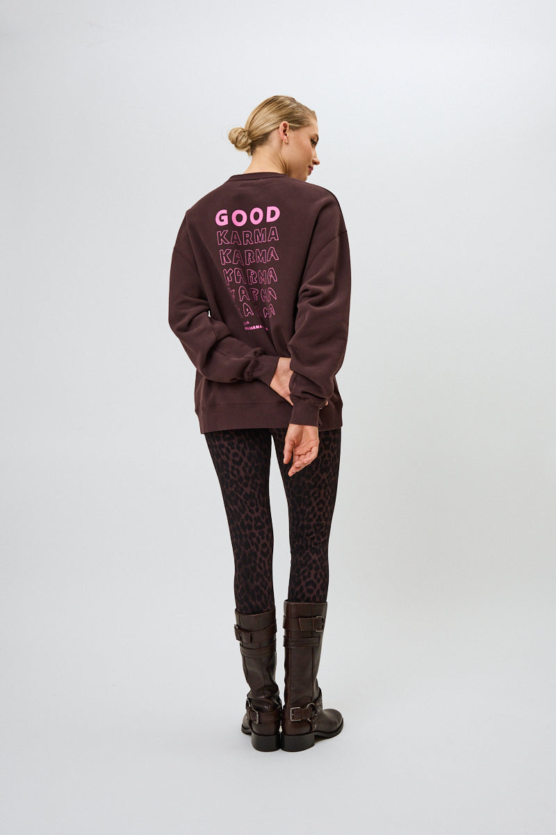 OV Sweater Good Karma Truffle