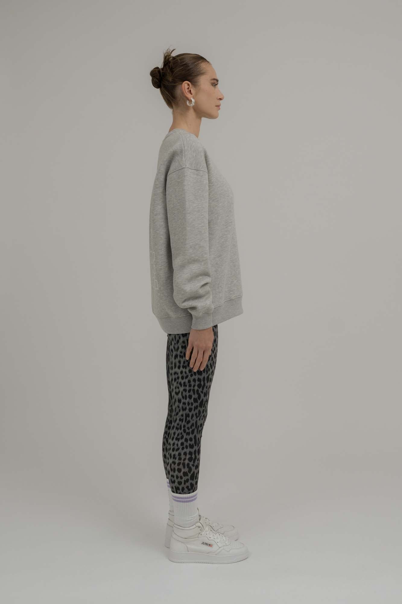 Oversized Sweater Grey Melange Space