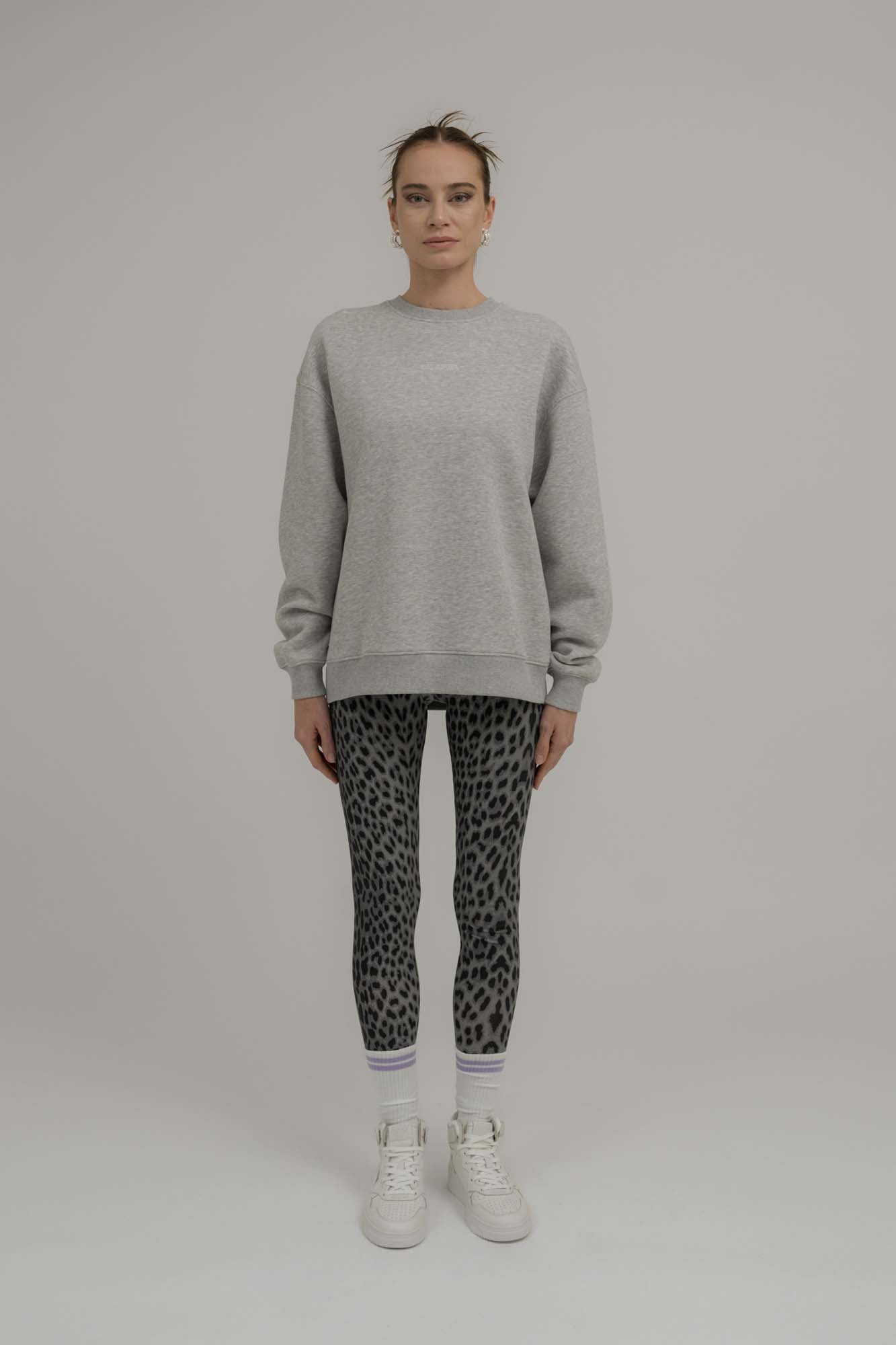 Oversized Sweater Space Grey Melange