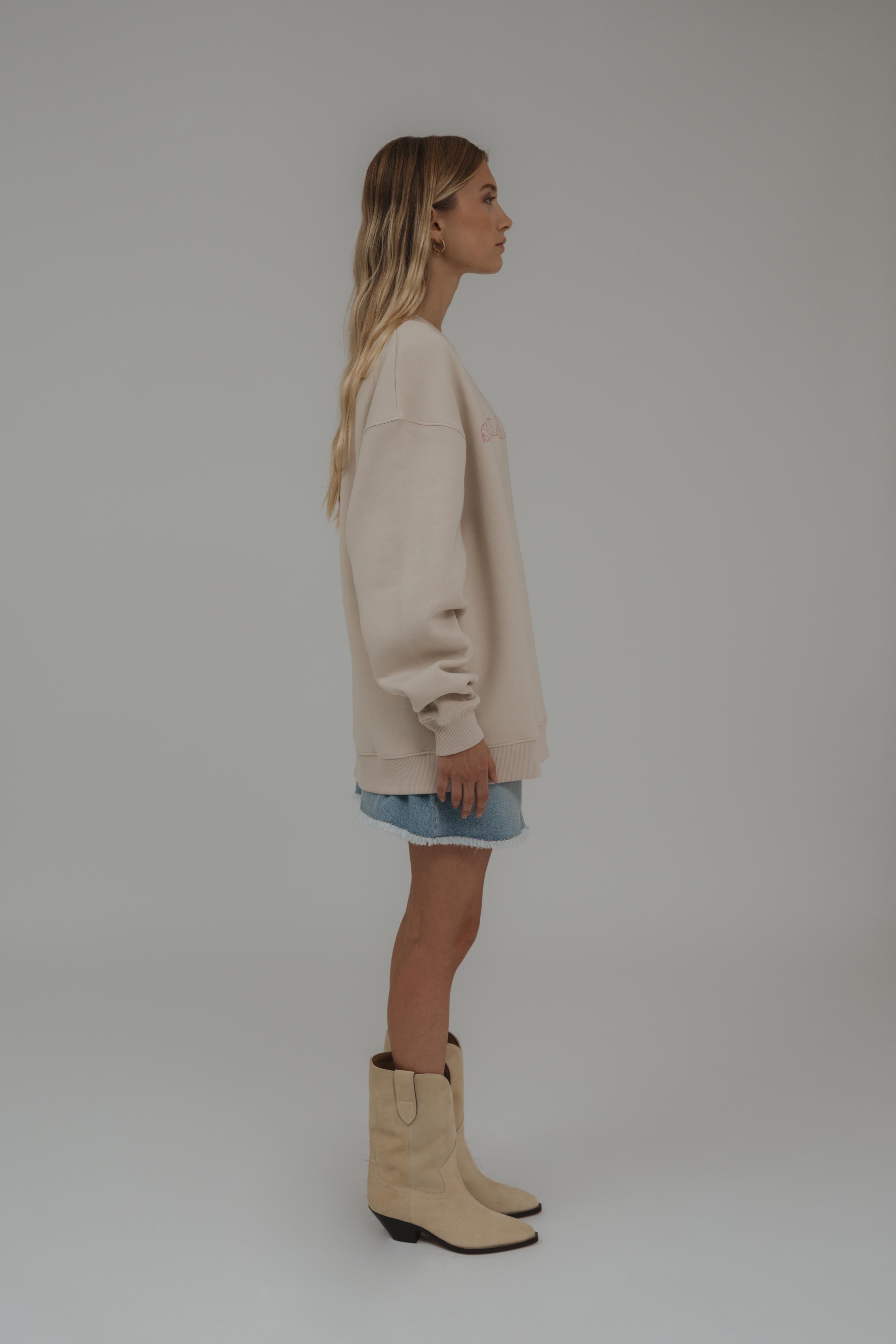 Oversized Sweater Cappuccino Socially Selective