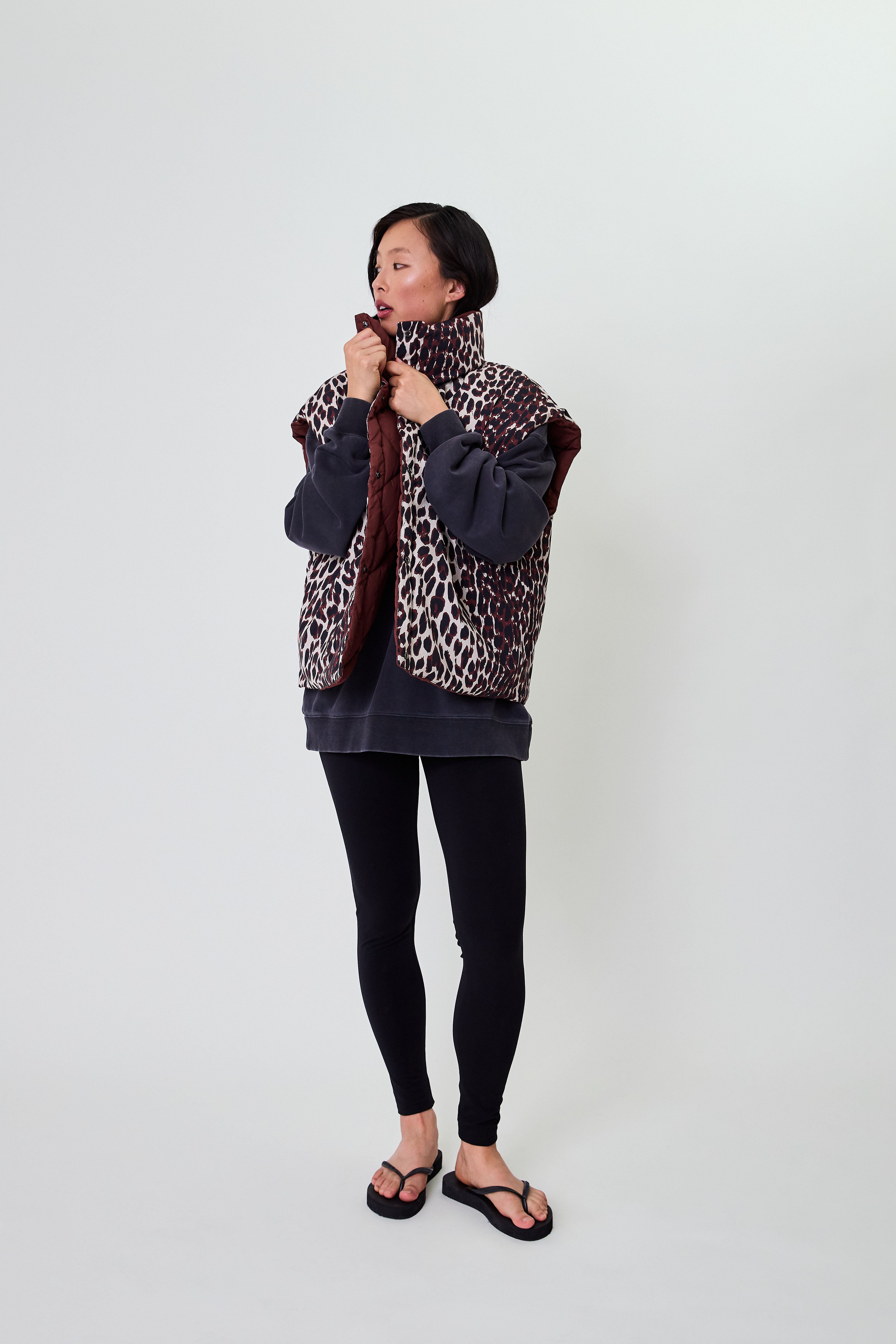 Onyx Puffer Vest Cherrywood