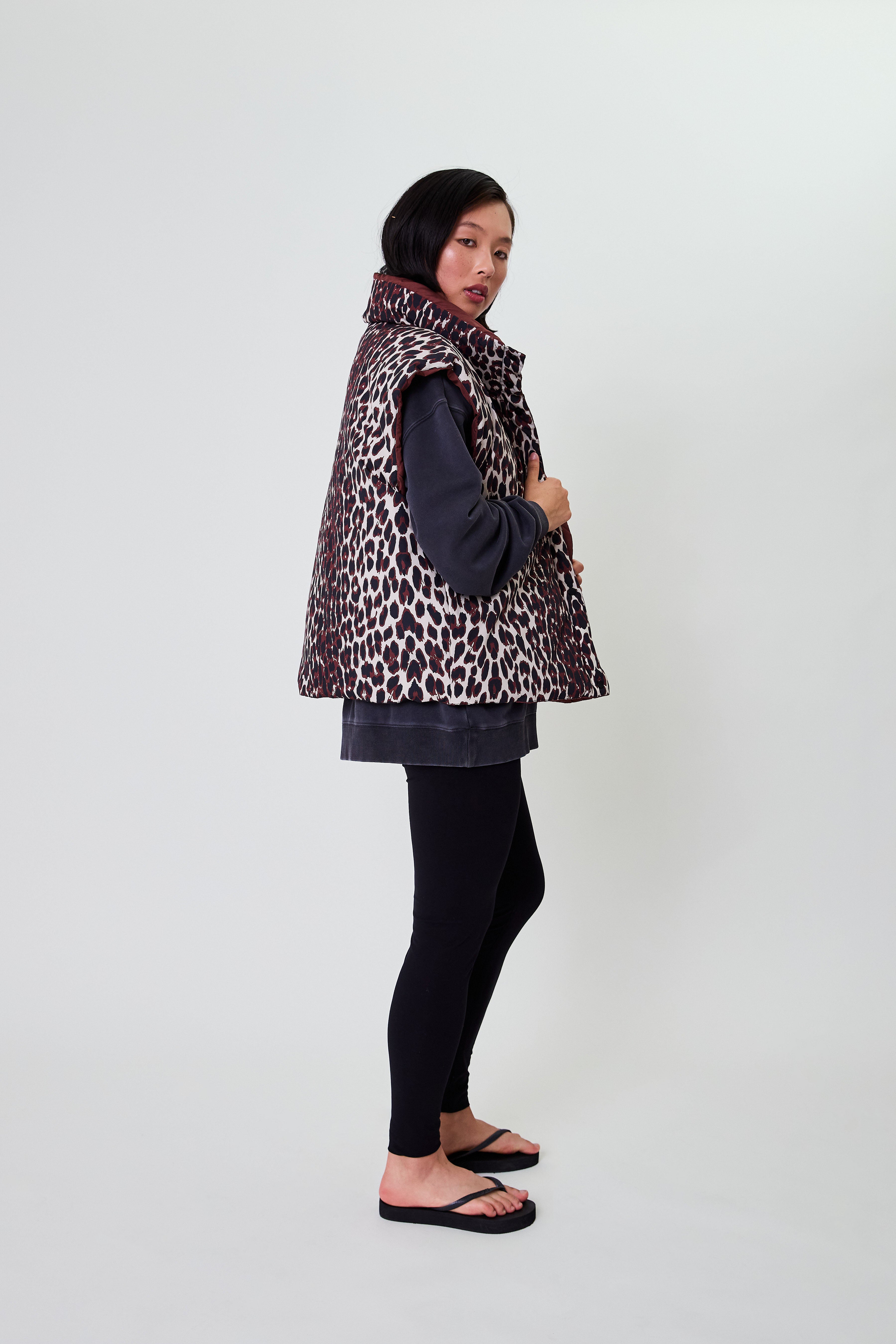 Onyx Puffer Vest Cherrywood