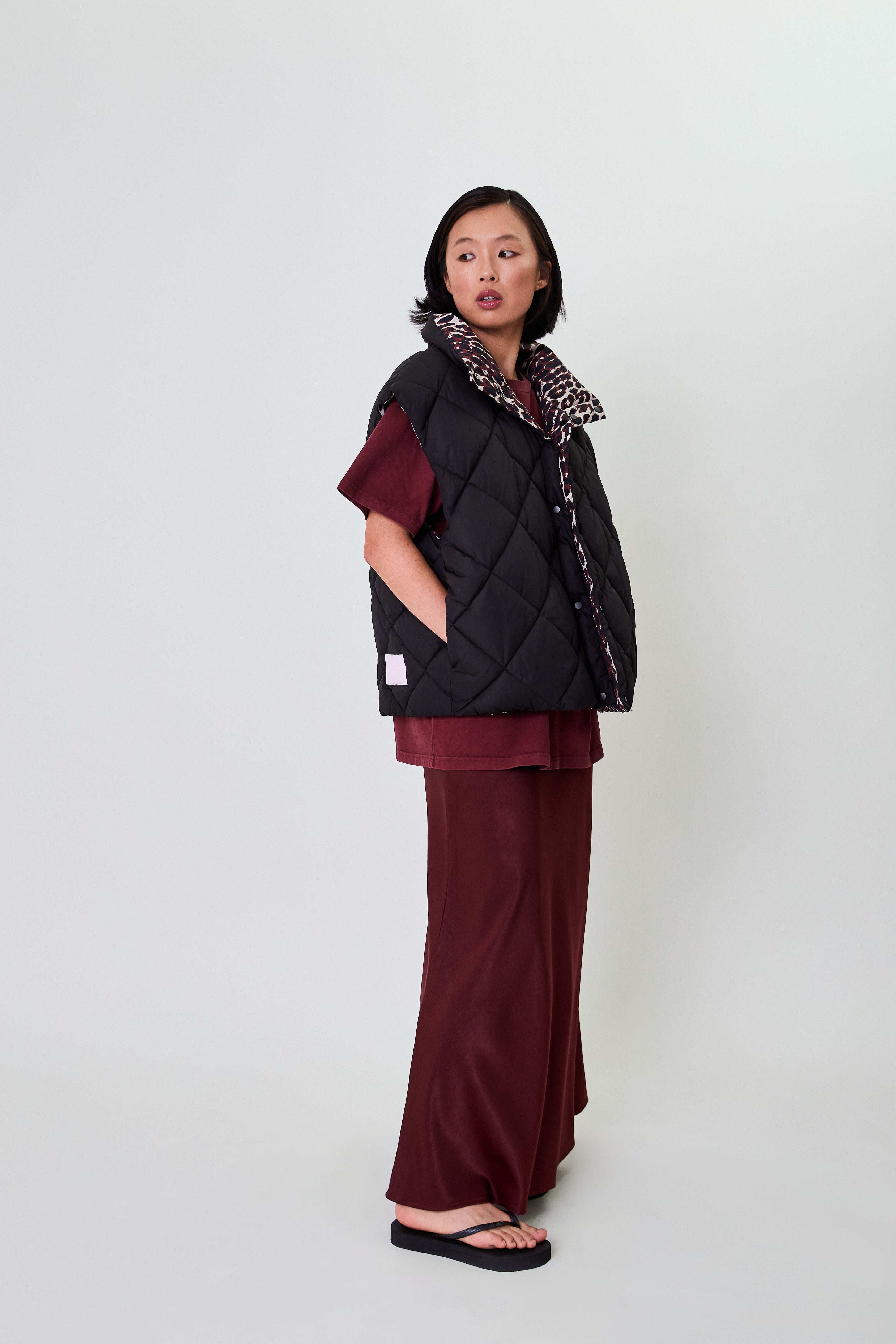 Onyx Puffer Vest Black