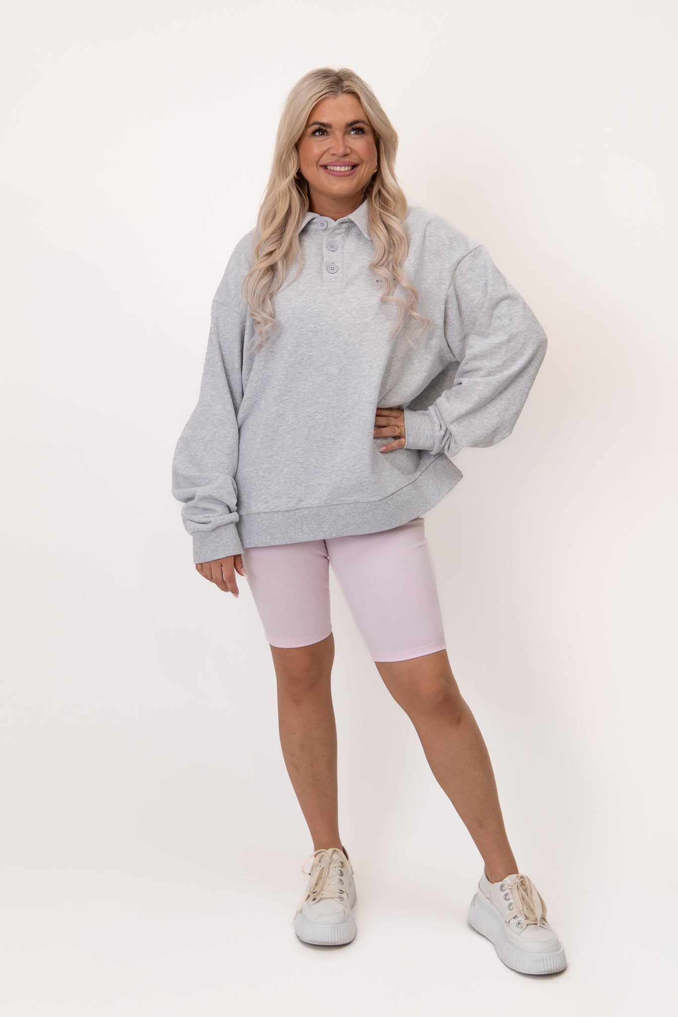 OV Sweat Polo Everywhere Grey Melange