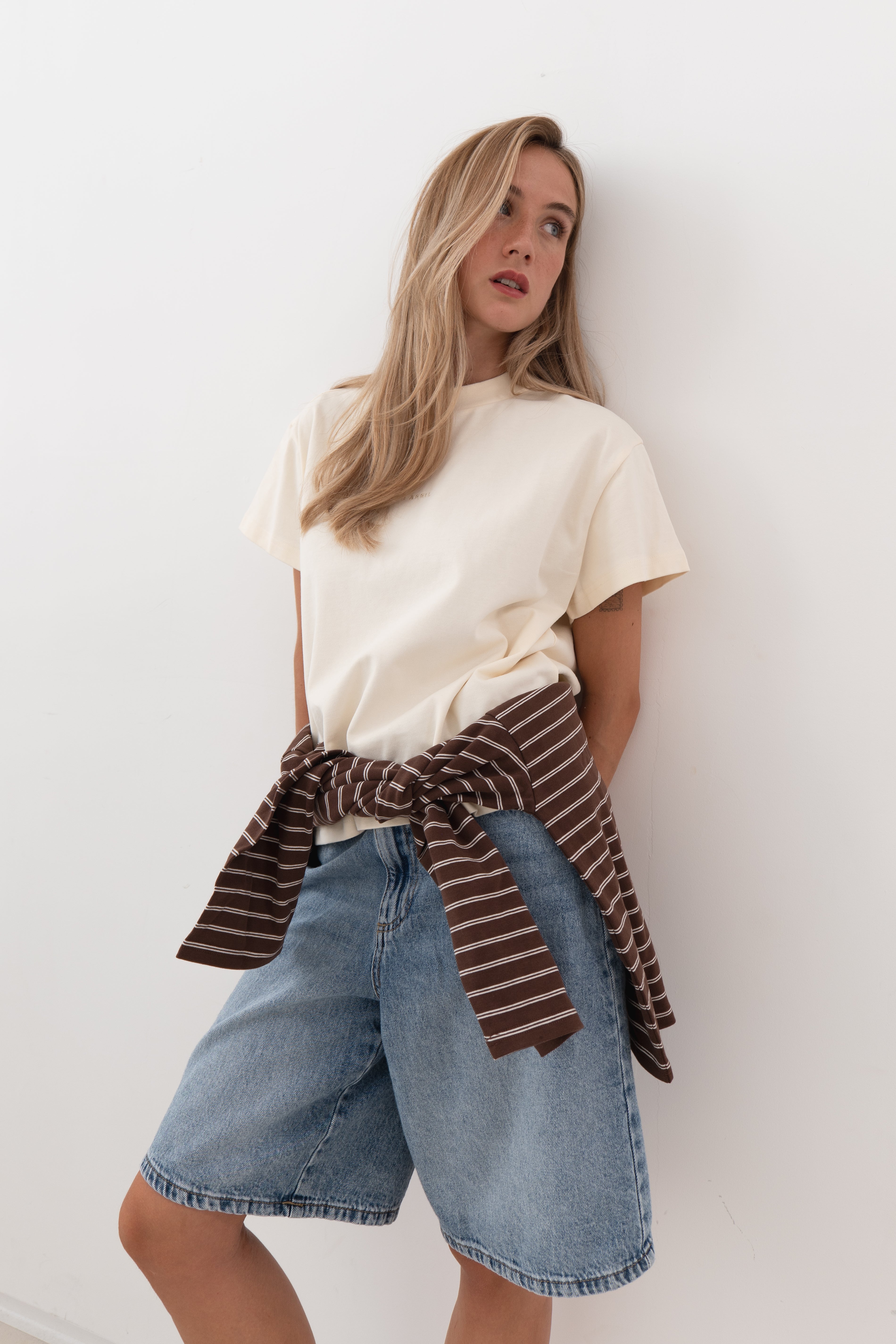 Ella Boxy T-Shirt Off White