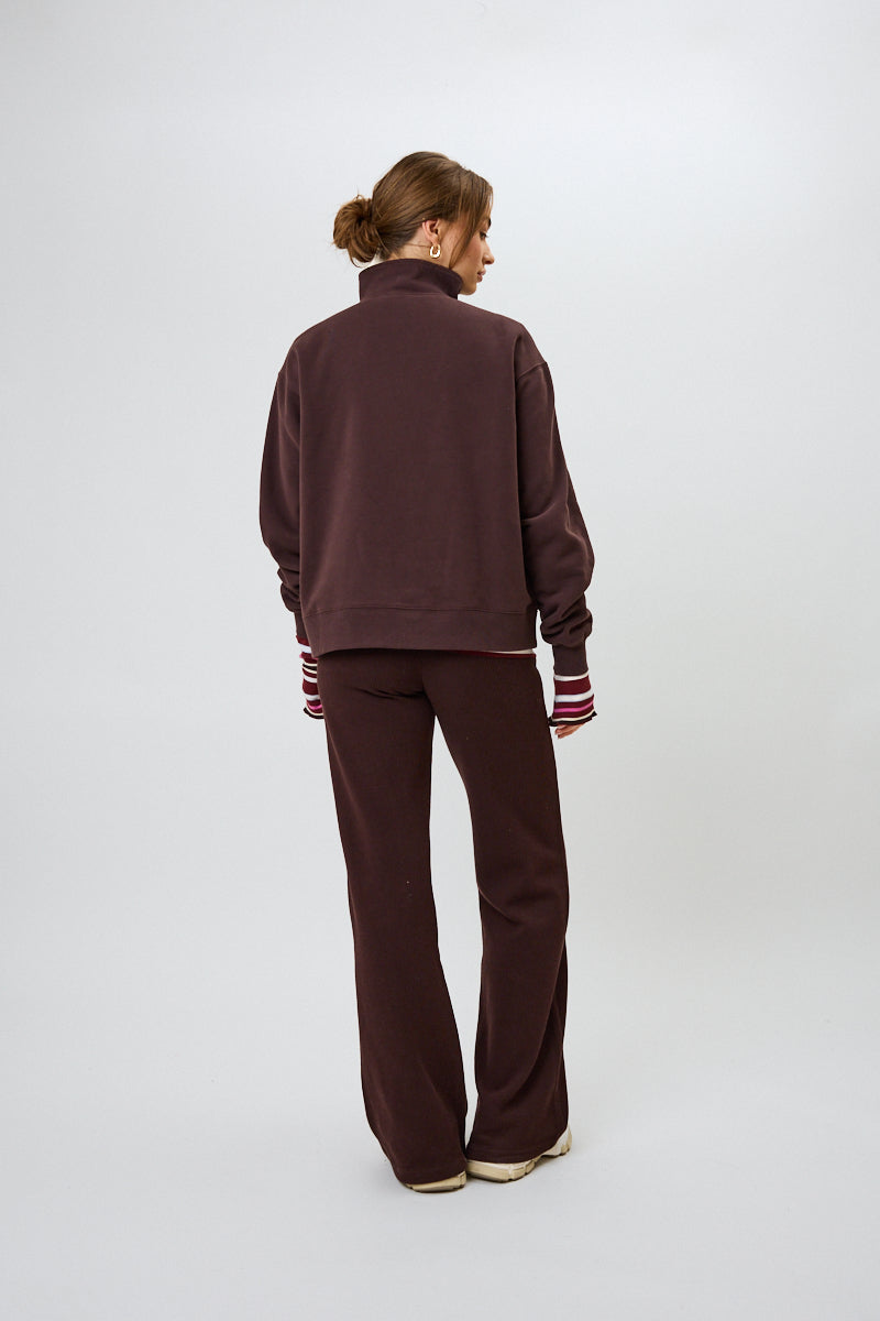 Pauli Half-Zip Truffle