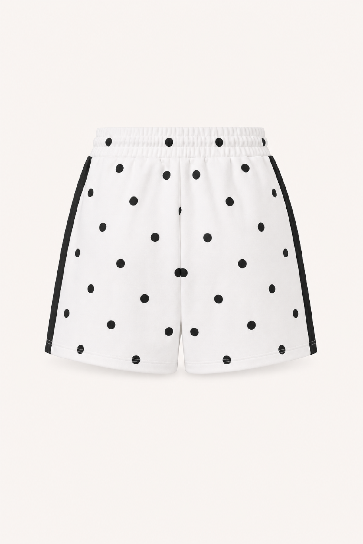 Kael Track Shorts Off White Polkadot