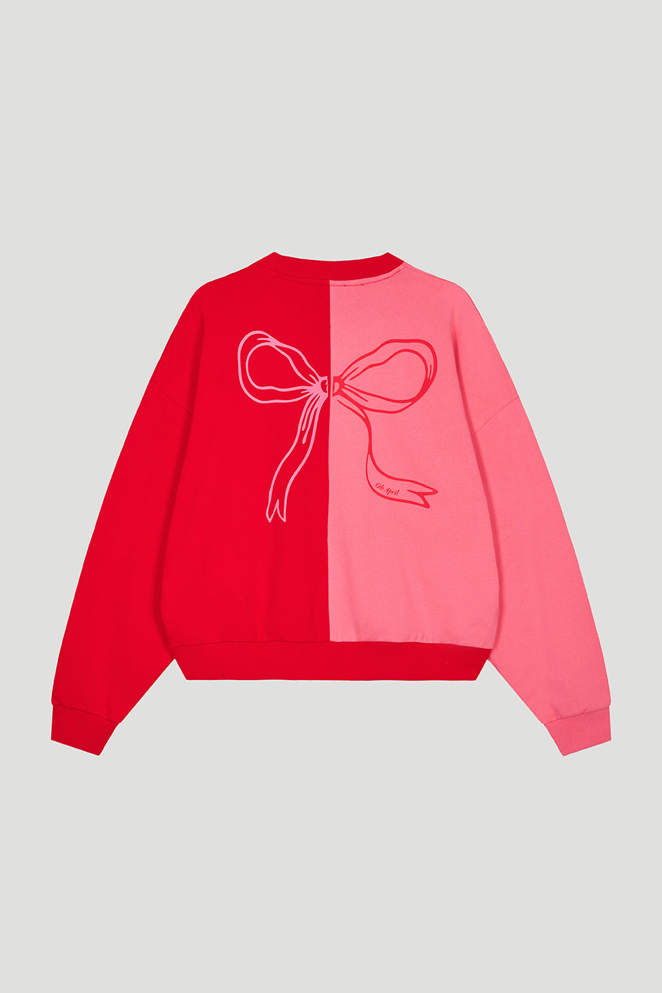 Regular Sweater Bow Dark Rose/Crimson