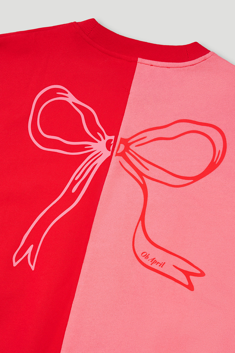 Regular Sweater Bow Dark Rose/Crimson