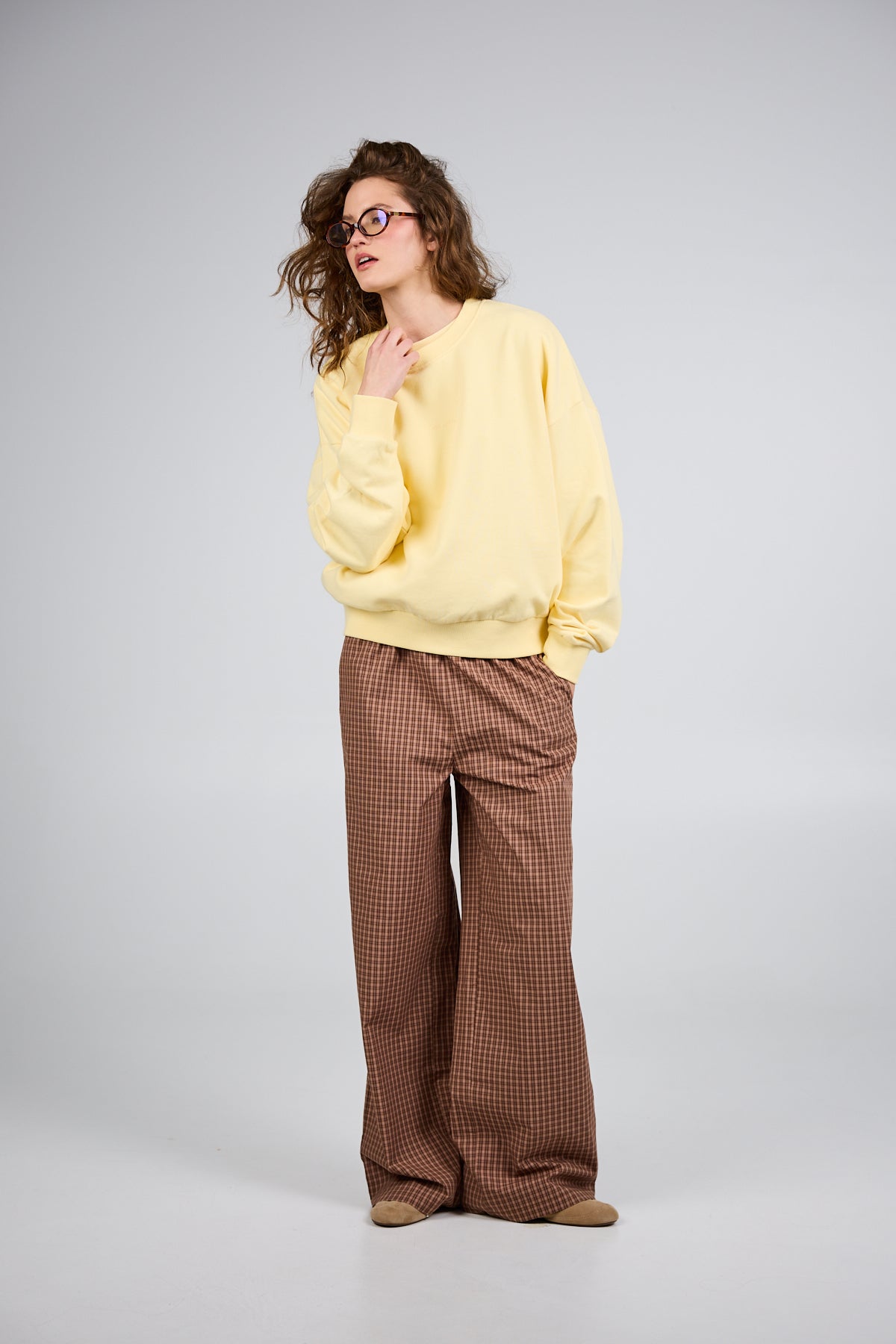 Regular Sweater Coffee Butter Yellow