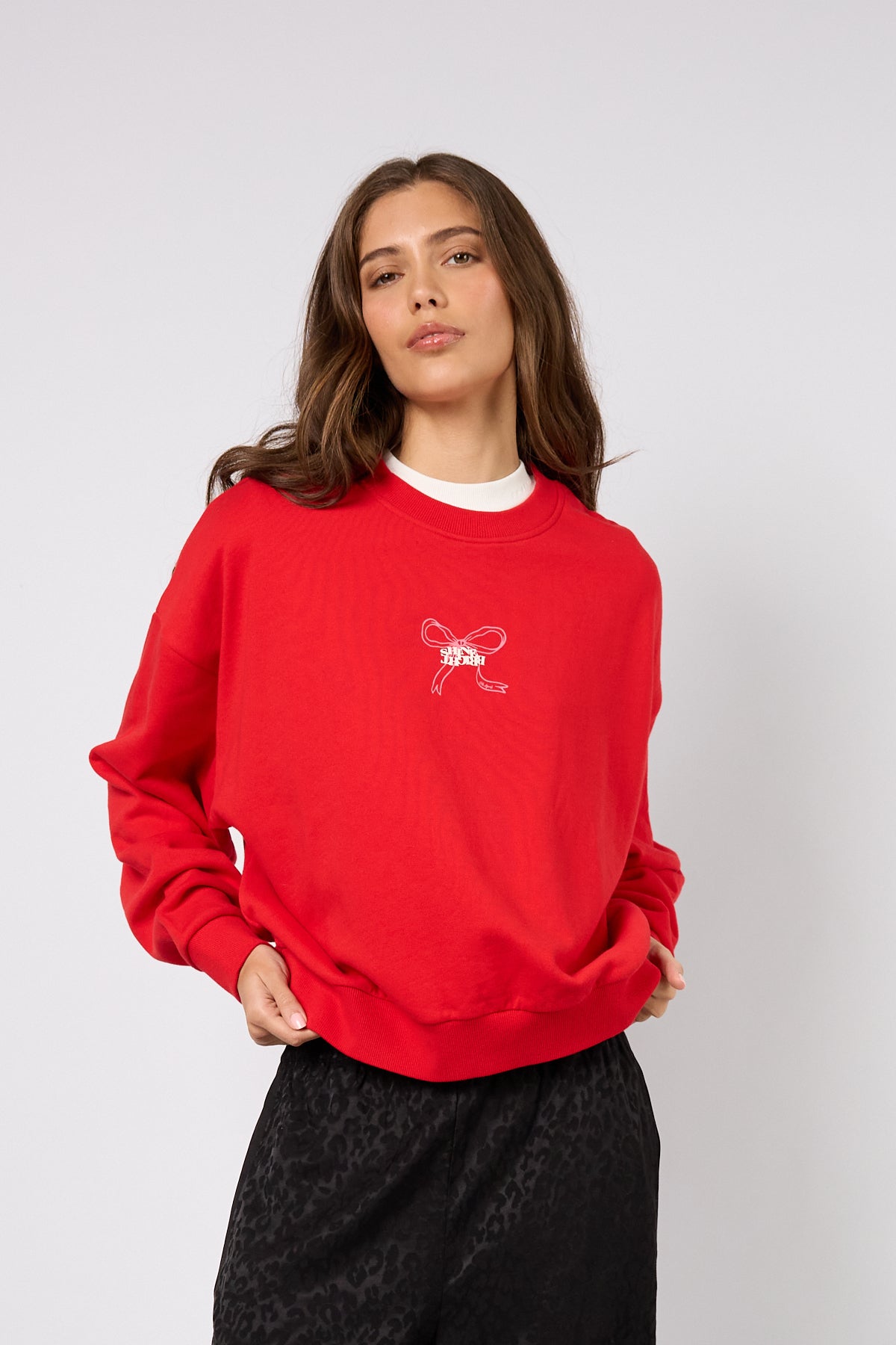 Regular Sweater Shine Bright Crimson