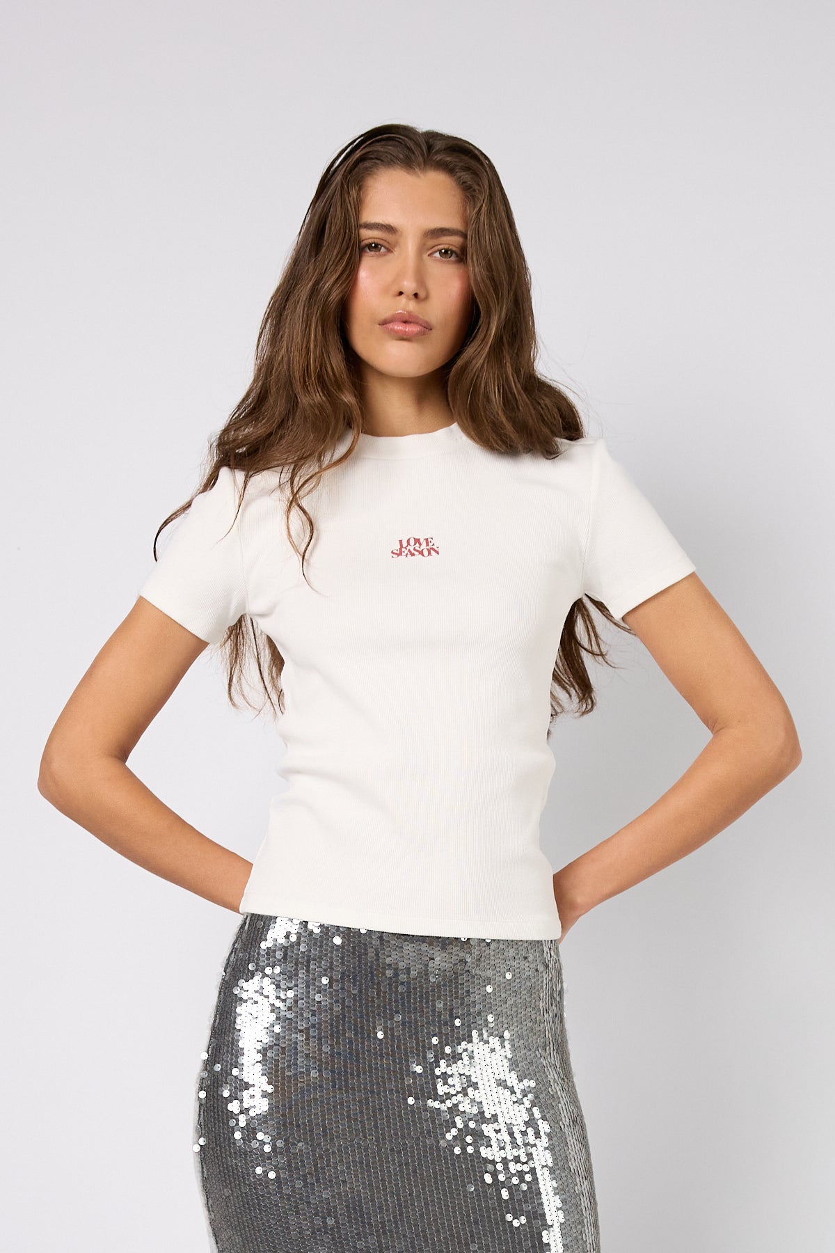 Regular T-Shirt Love Season White