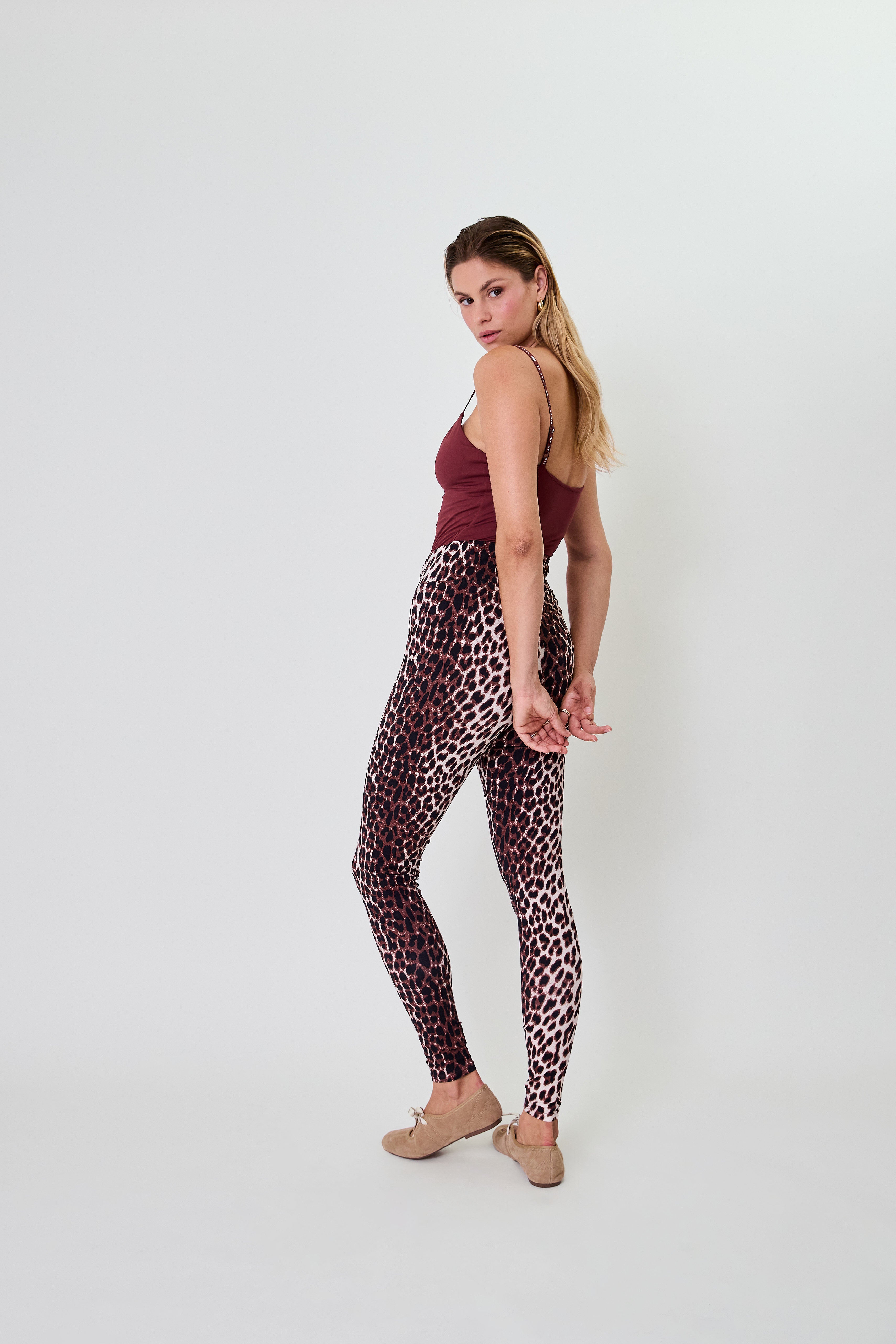 Rita Leggings Leo Cherrywood