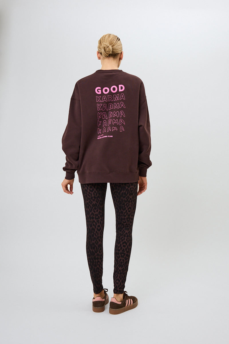 Rita Leggings Leo Truffle