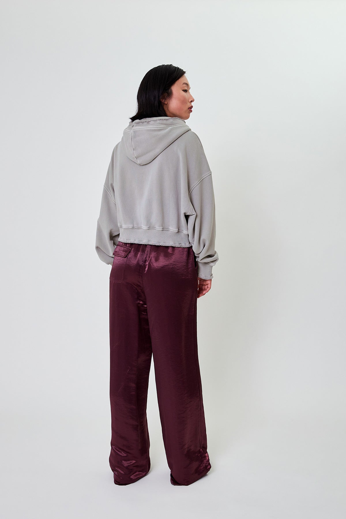Rosina Zipper Sweater Light Grey Acid