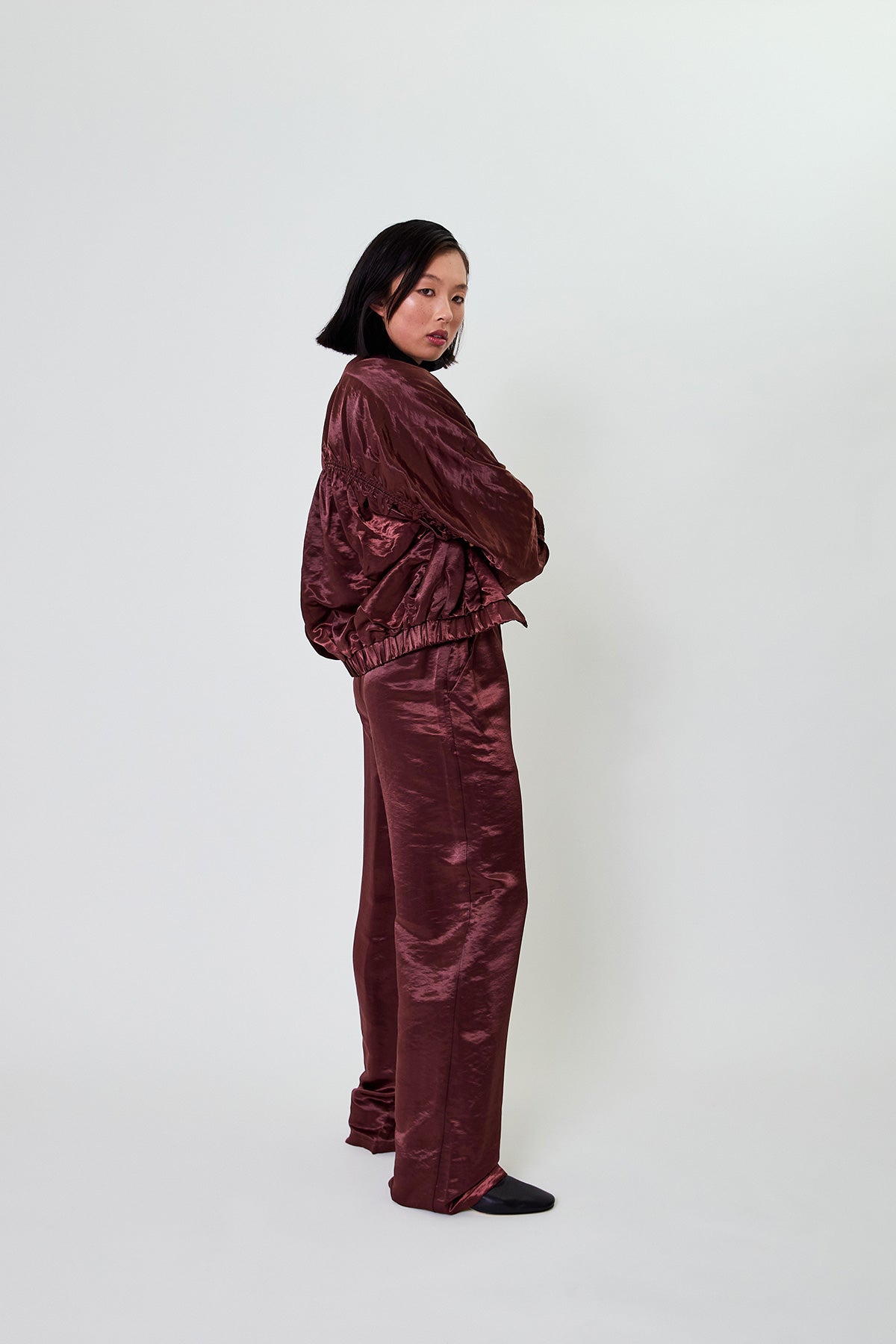 Rumi Zipper Jacket Cherrywood