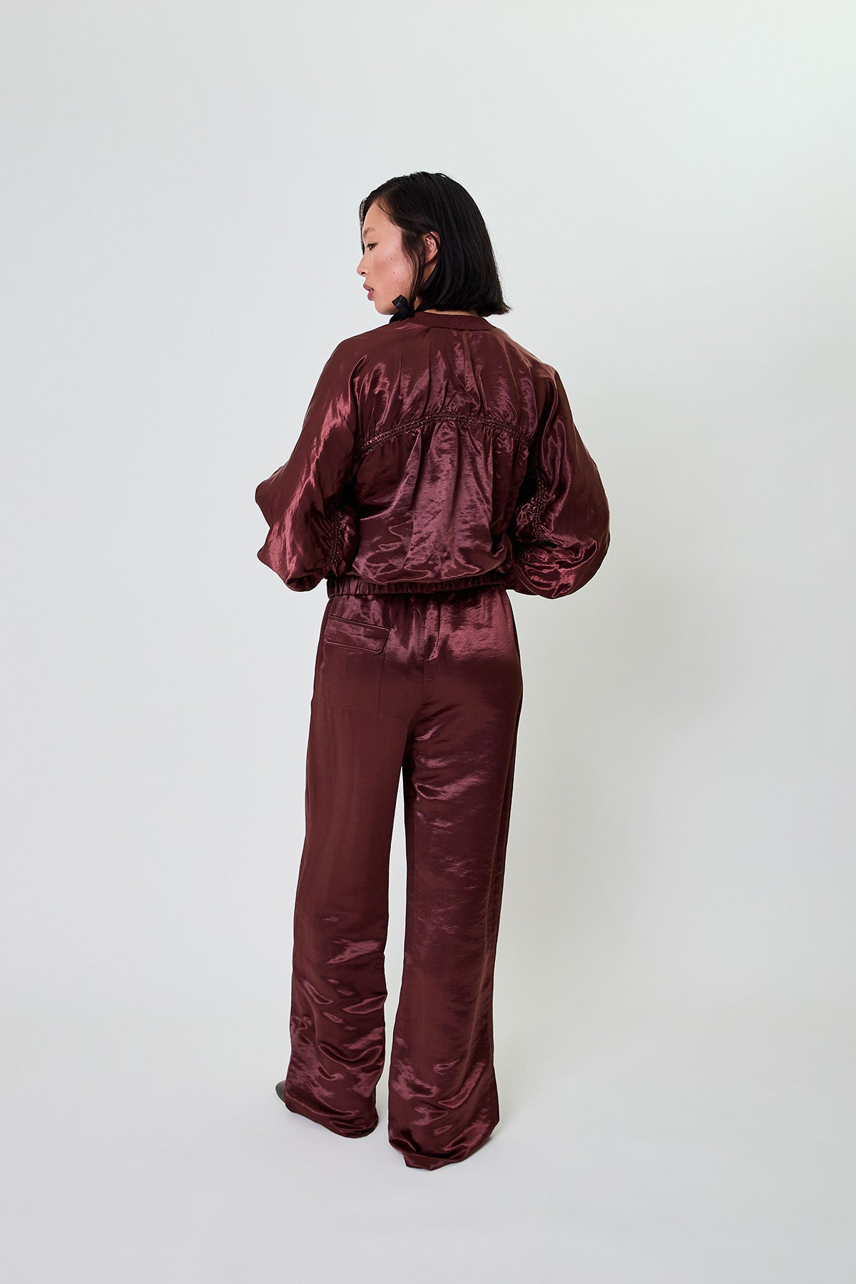 Rumi Zipper Jacket Cherrywood