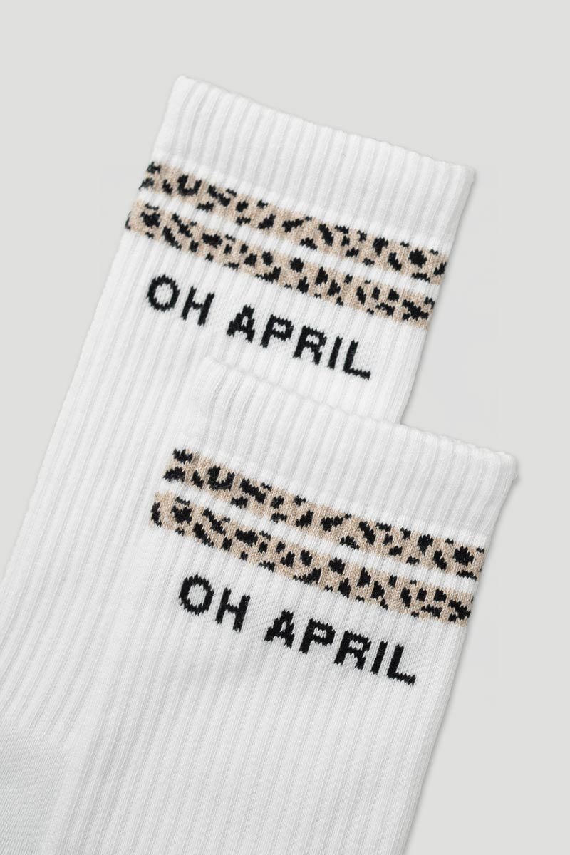 Socks Stripes White / Leo