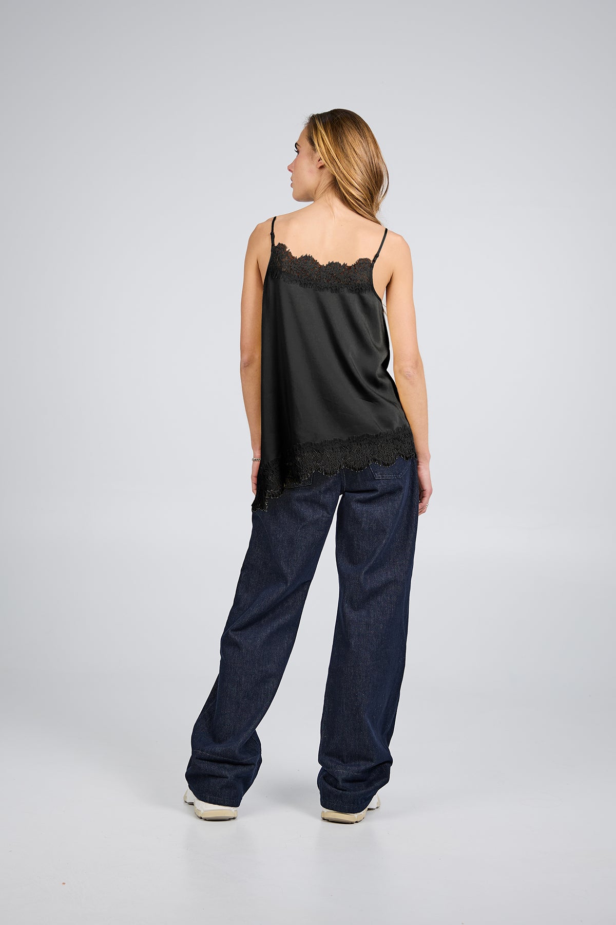 Pre-Order: Tami Satin Top Black