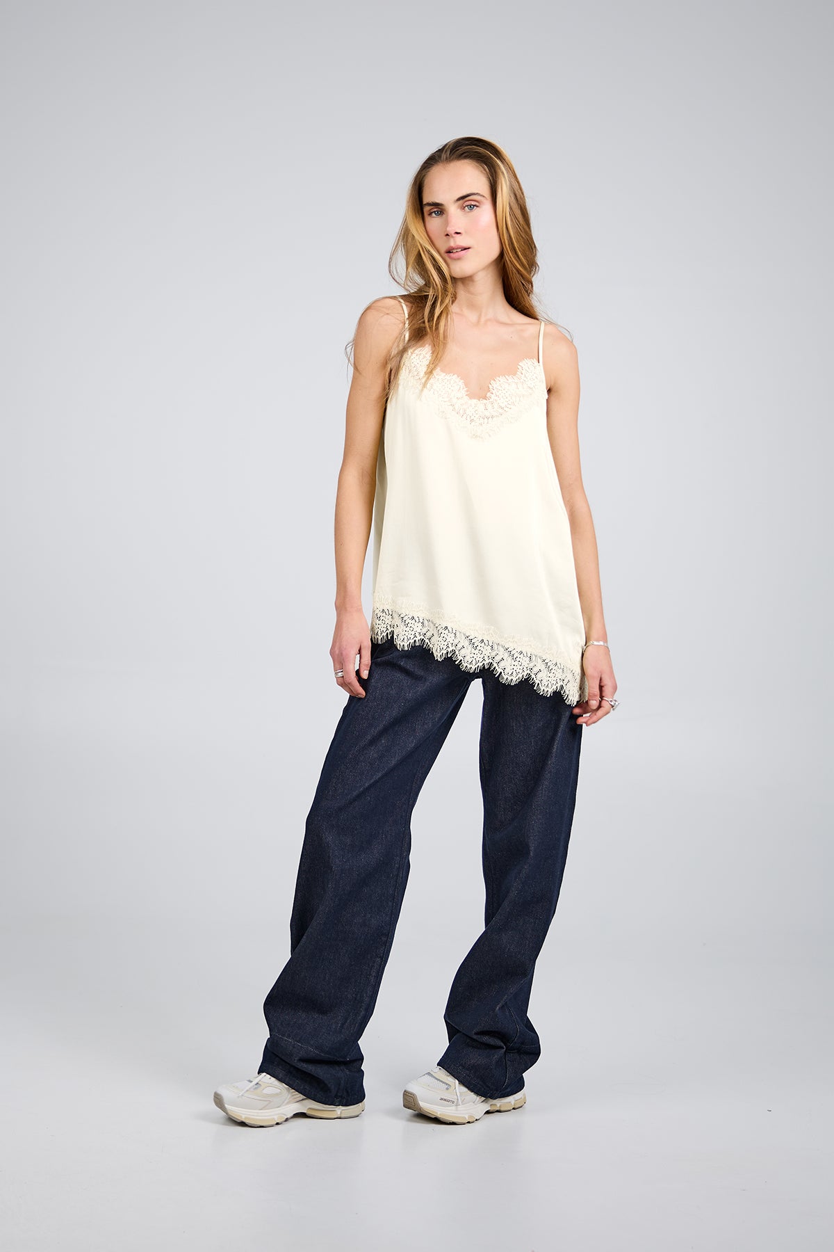 Pre-Order: Tami Satin Top Off White