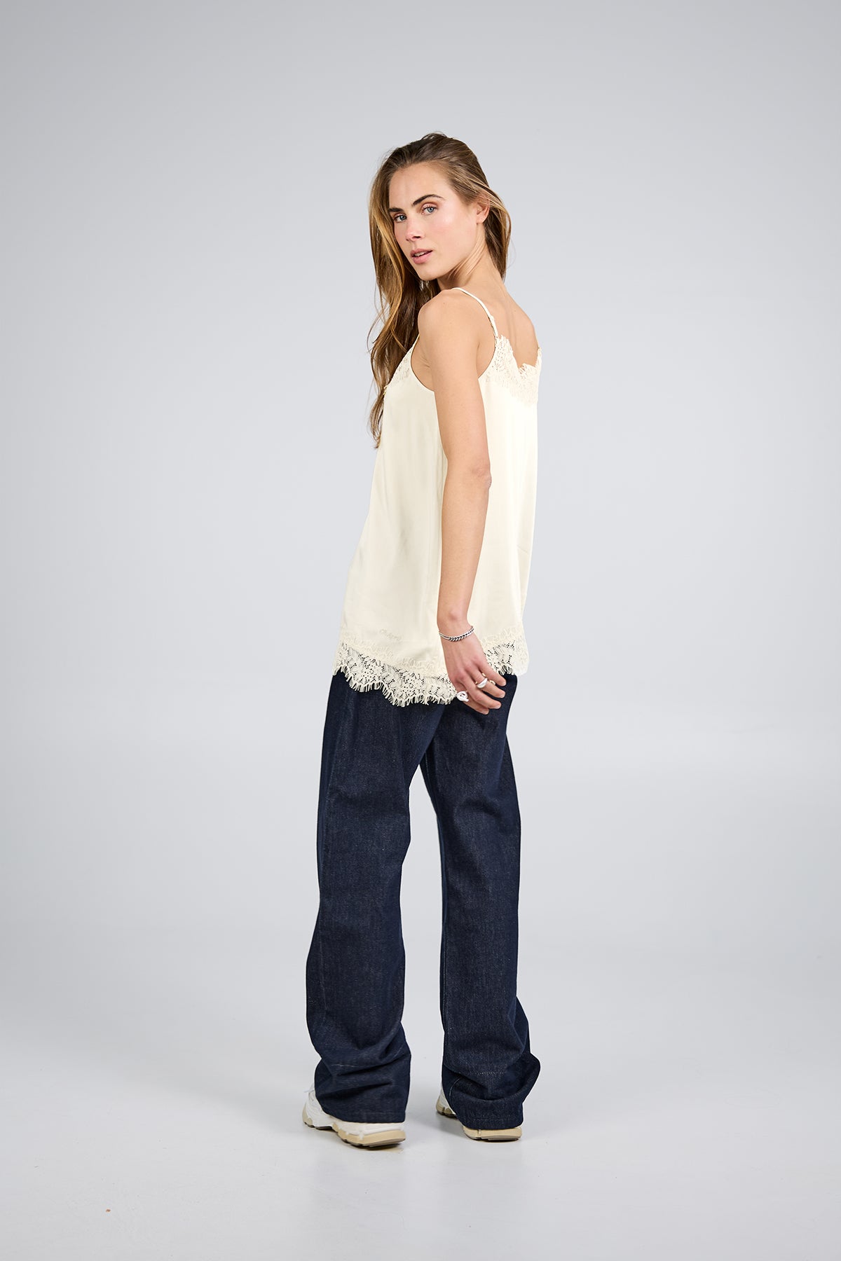 Pre-Order: Tami Satin Top Off White