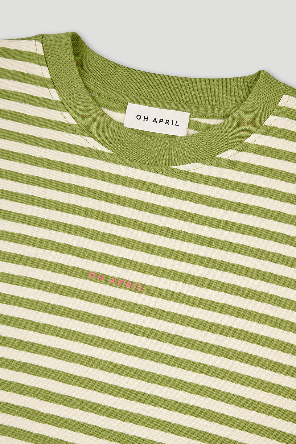 Venetia Striped Longsleeve Apple/Beige