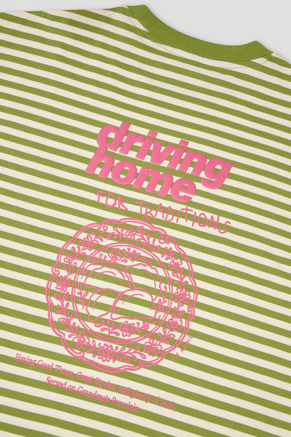 Venetia Striped Longsleeve Apple/Beige