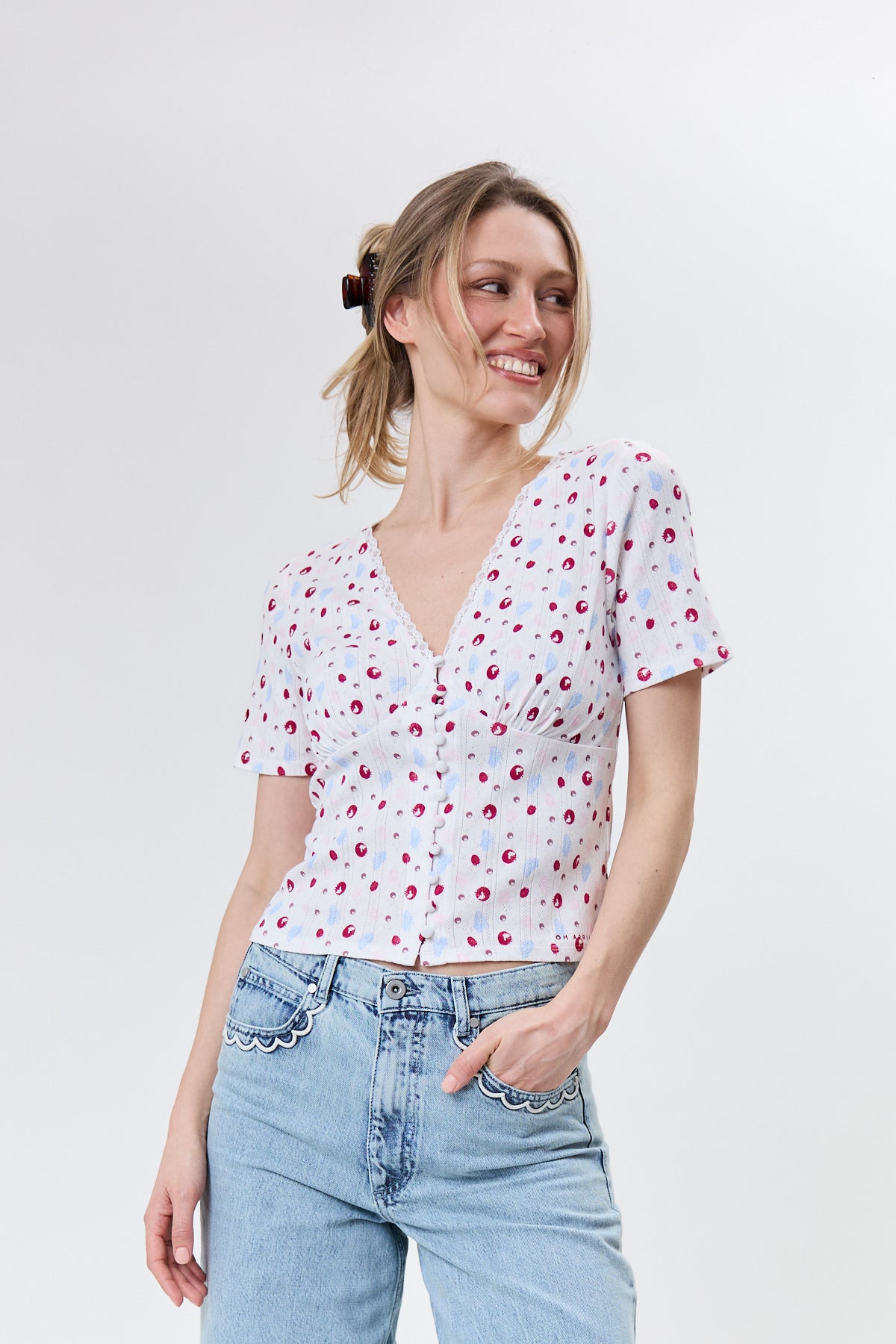 Vianne Tight T-Shirt Multicolor Fruit