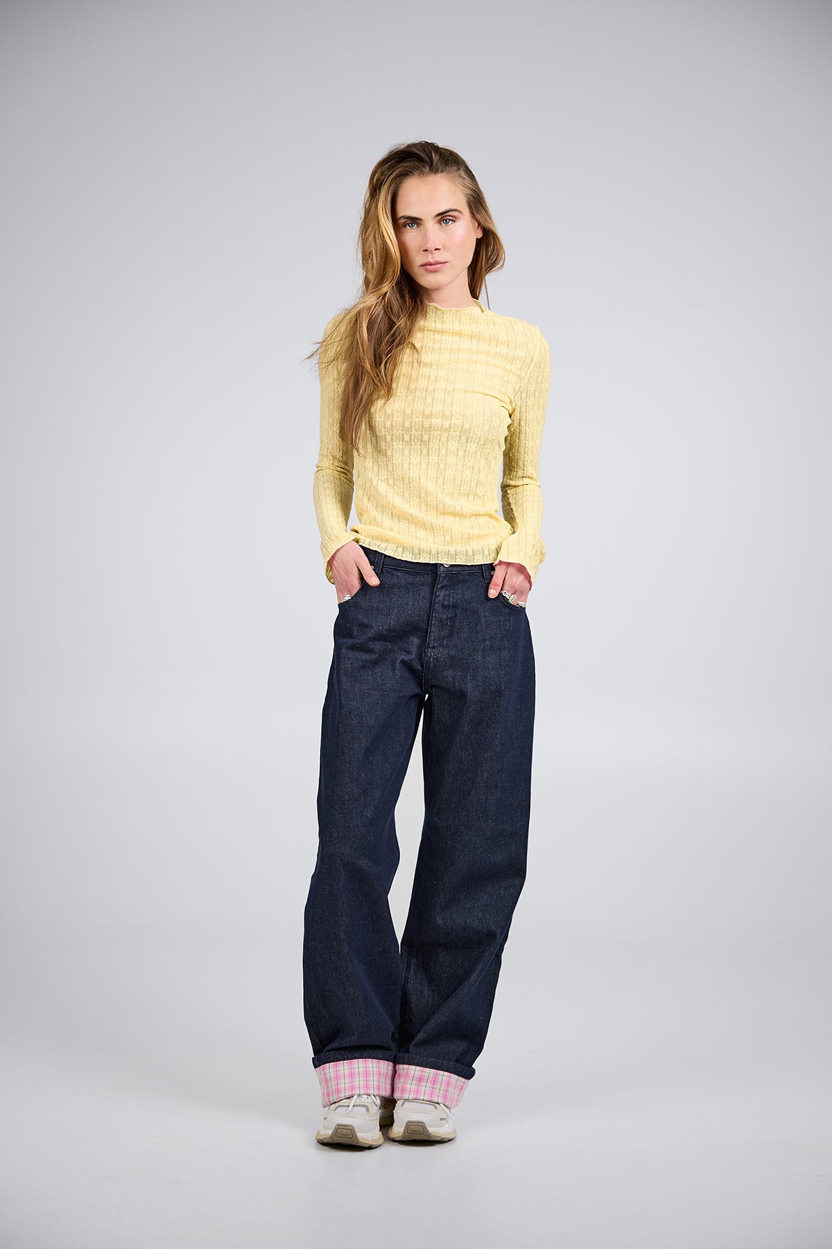 Pre-Order: Zahara Lace Longsleeve Butter Yellow